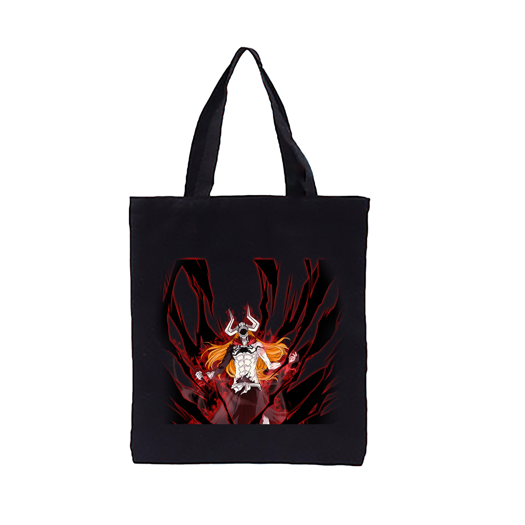 （画像用） ブリーチ 黒崎一護（くろさき いちご）BLEACH Kurosaki Ichigo 縦型キャンバス生地手提げバッグ　トートバッグ