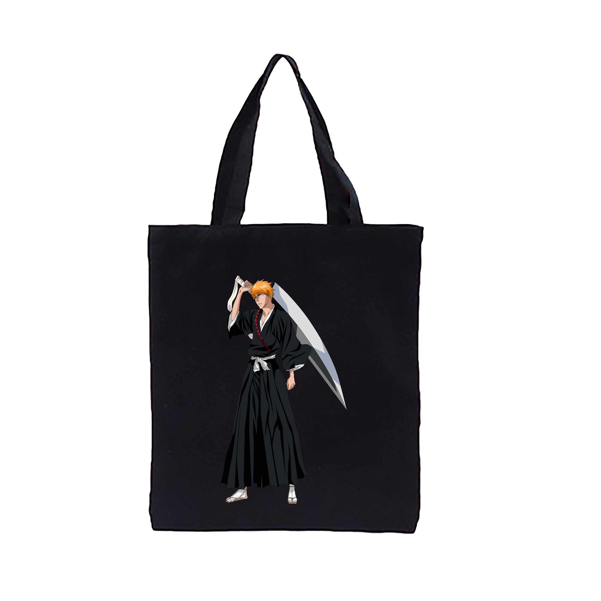 （画像用） ブリーチ 黒崎一護（くろさき いちご）BLEACH Kurosaki Ichigo 縦型キャンバス生地手提げバッグ　トートバッグ