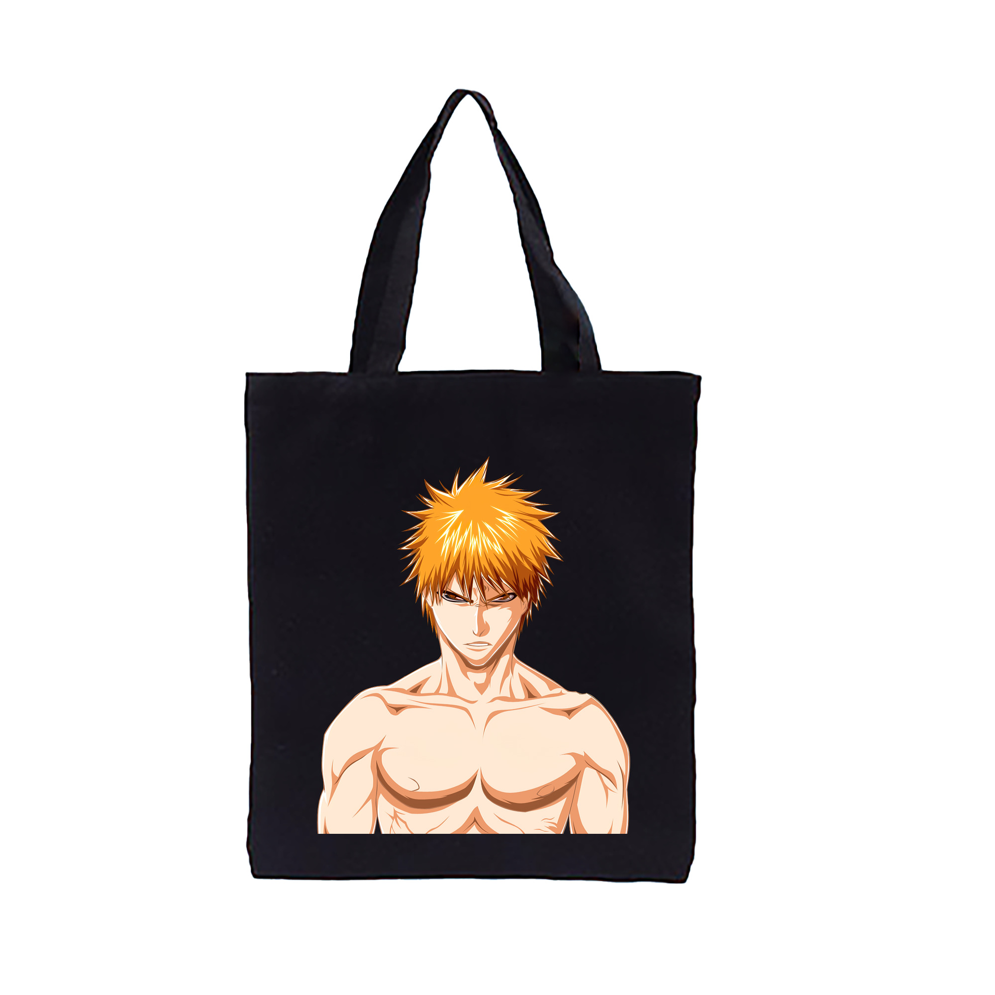 （画像用） ブリーチ 黒崎一護（くろさき いちご）BLEACH Kurosaki Ichigo 縦型キャンバス生地手提げバッグ　トートバッグ