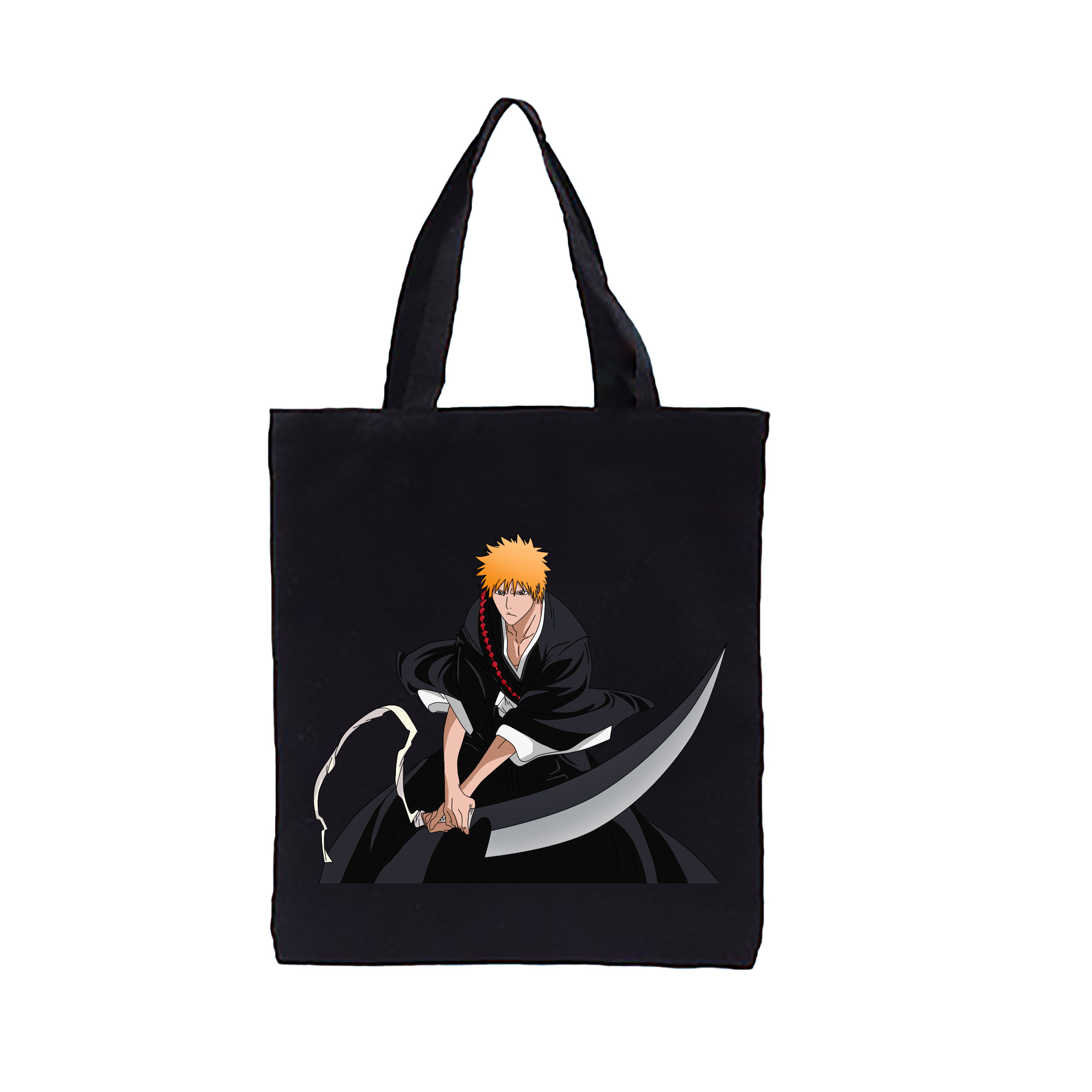 （画像用） ブリーチ 黒崎一護（くろさき いちご）BLEACH Kurosaki Ichigo 縦型キャンバス生地手提げバッグ　トートバッグ