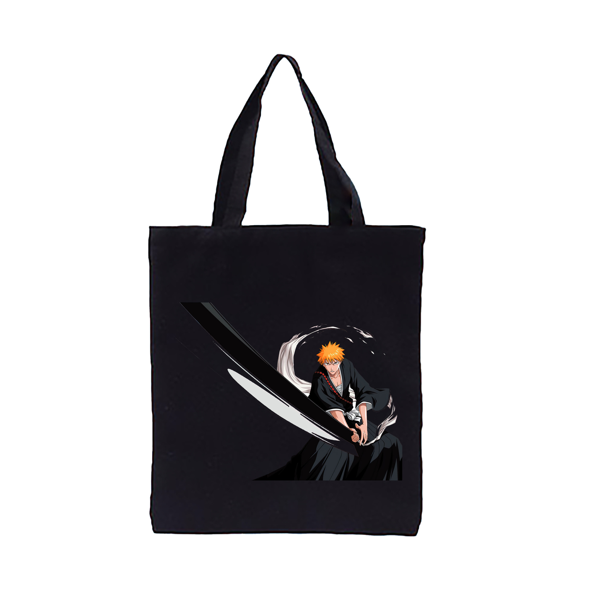 （画像用） ブリーチ 黒崎一護（くろさき いちご）BLEACH Kurosaki Ichigo 縦型キャンバス生地手提げバッグ　トートバッグ