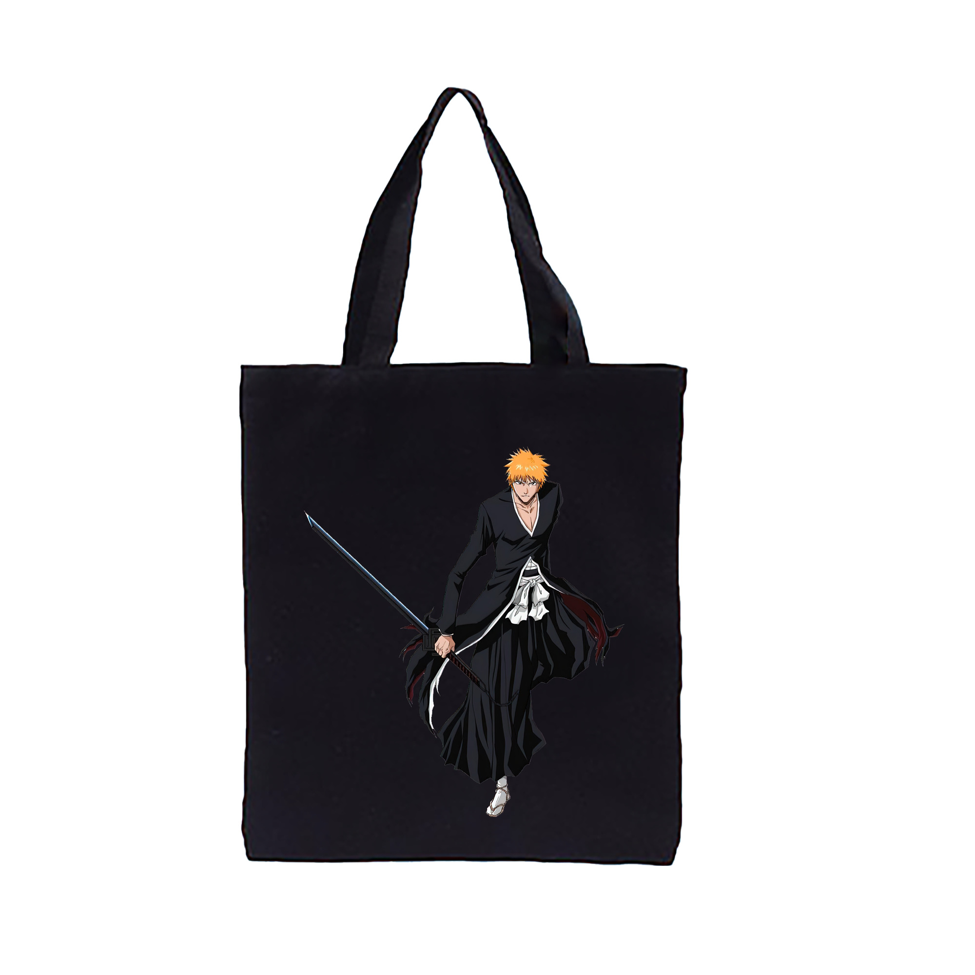 （画像用） ブリーチ 黒崎一護（くろさき いちご）BLEACH Kurosaki Ichigo 縦型キャンバス生地手提げバッグ　トートバッグ