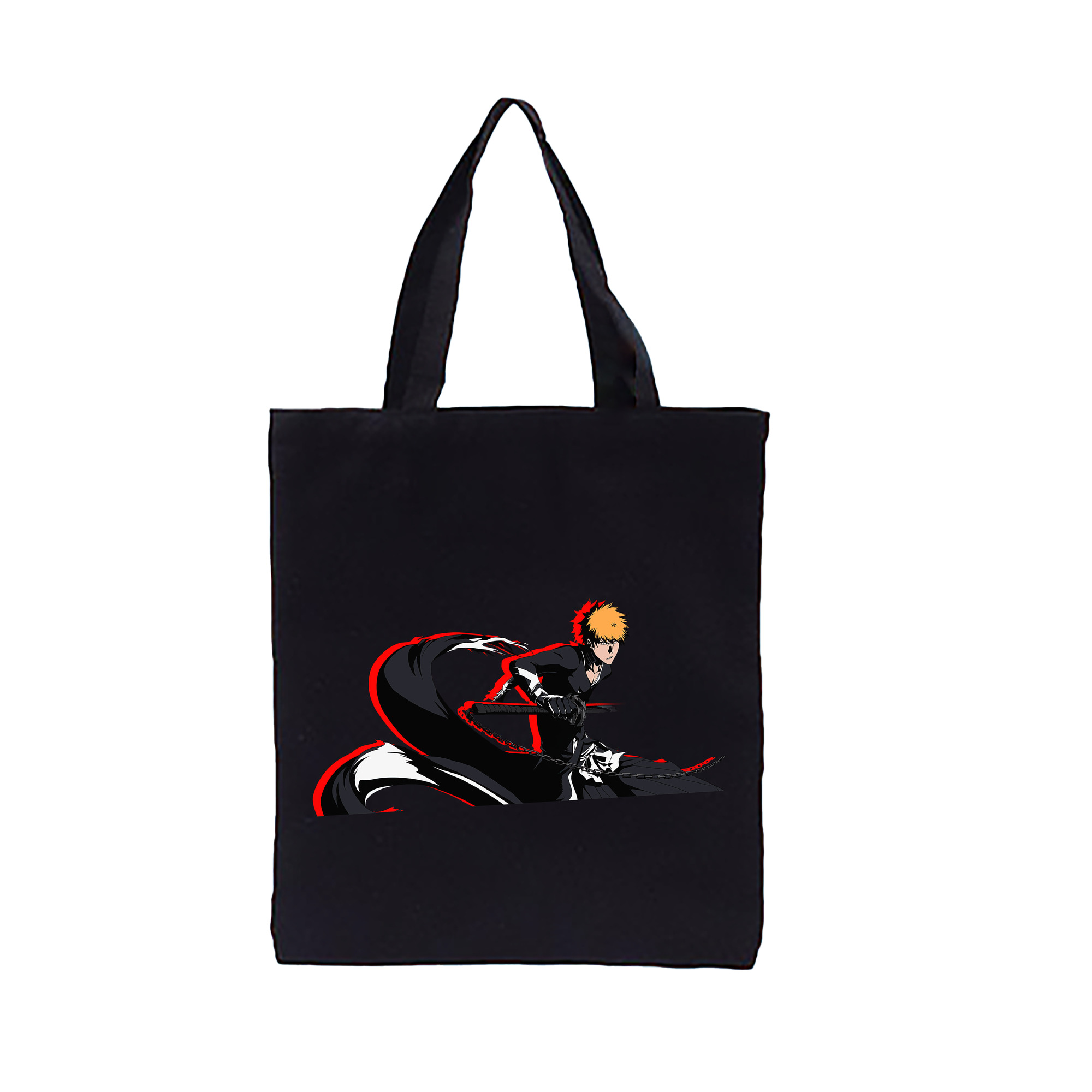 （画像用） ブリーチ 黒崎一護（くろさき いちご）BLEACH Kurosaki Ichigo 縦型キャンバス生地手提げバッグ　トートバッグ