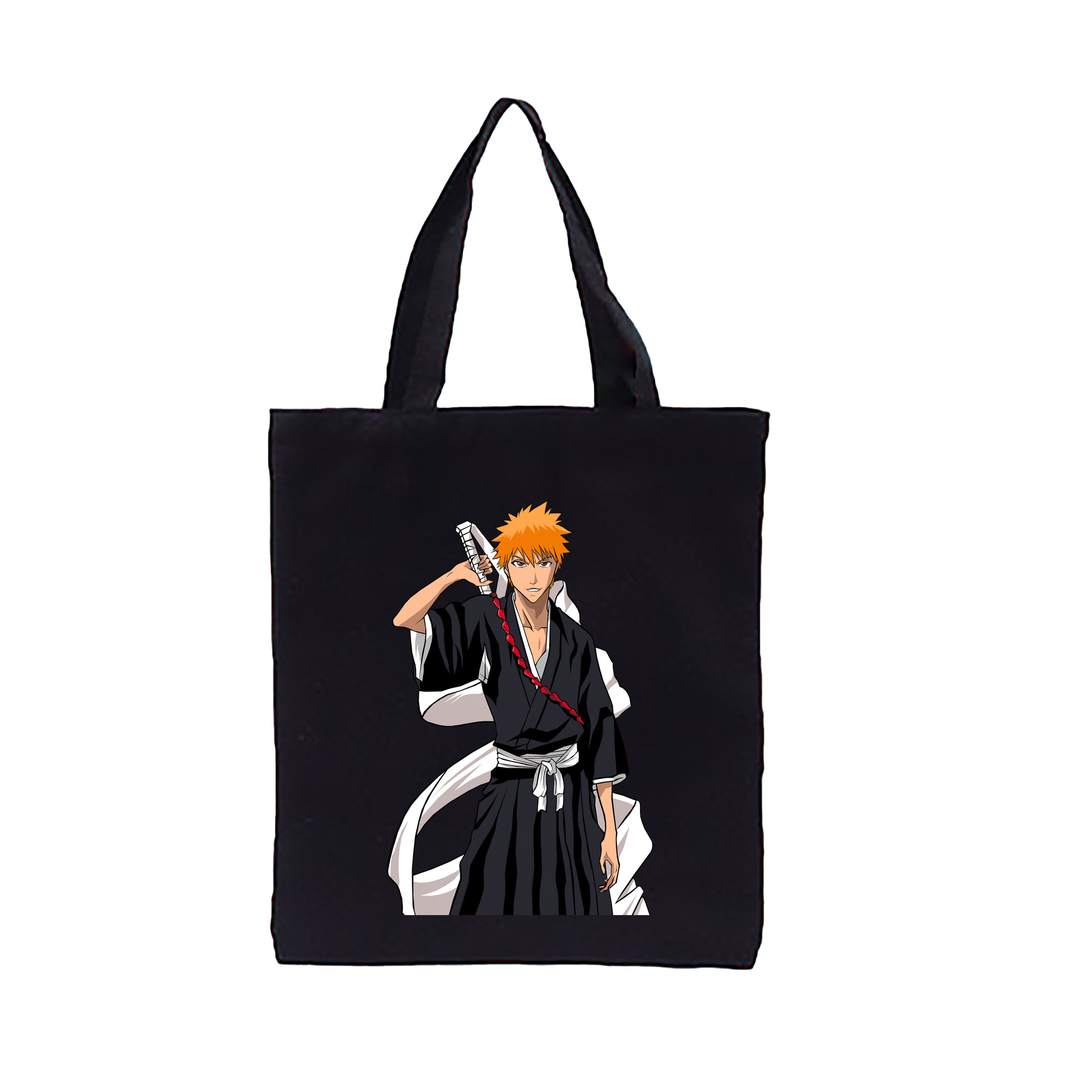 （画像用） ブリーチ 黒崎一護（くろさき いちご）BLEACH Kurosaki Ichigo 縦型キャンバス生地手提げバッグ　トートバッグ