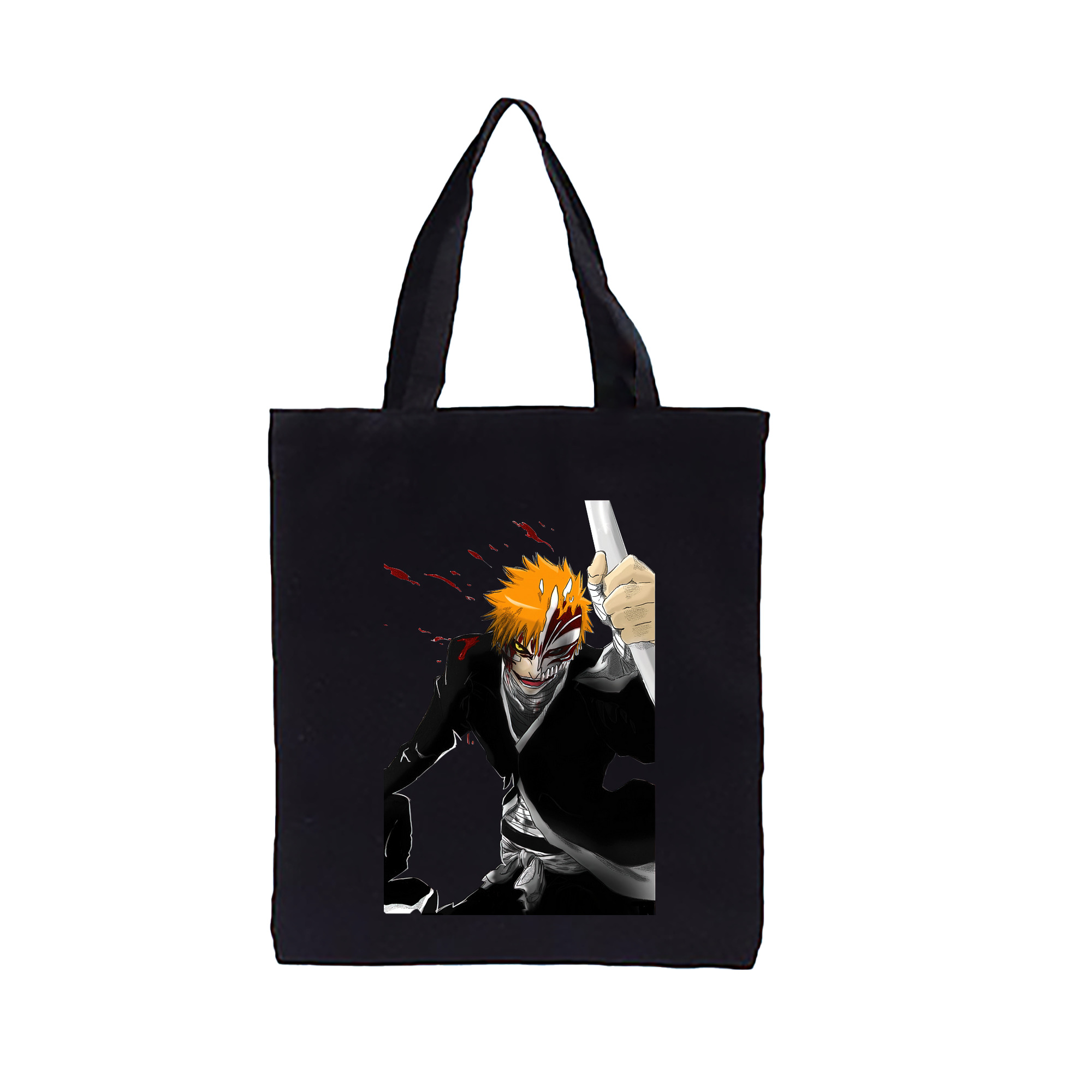 （画像用） ブリーチ 黒崎一護（くろさき いちご）BLEACH Kurosaki Ichigo 縦型キャンバス生地手提げバッグ　トートバッグ