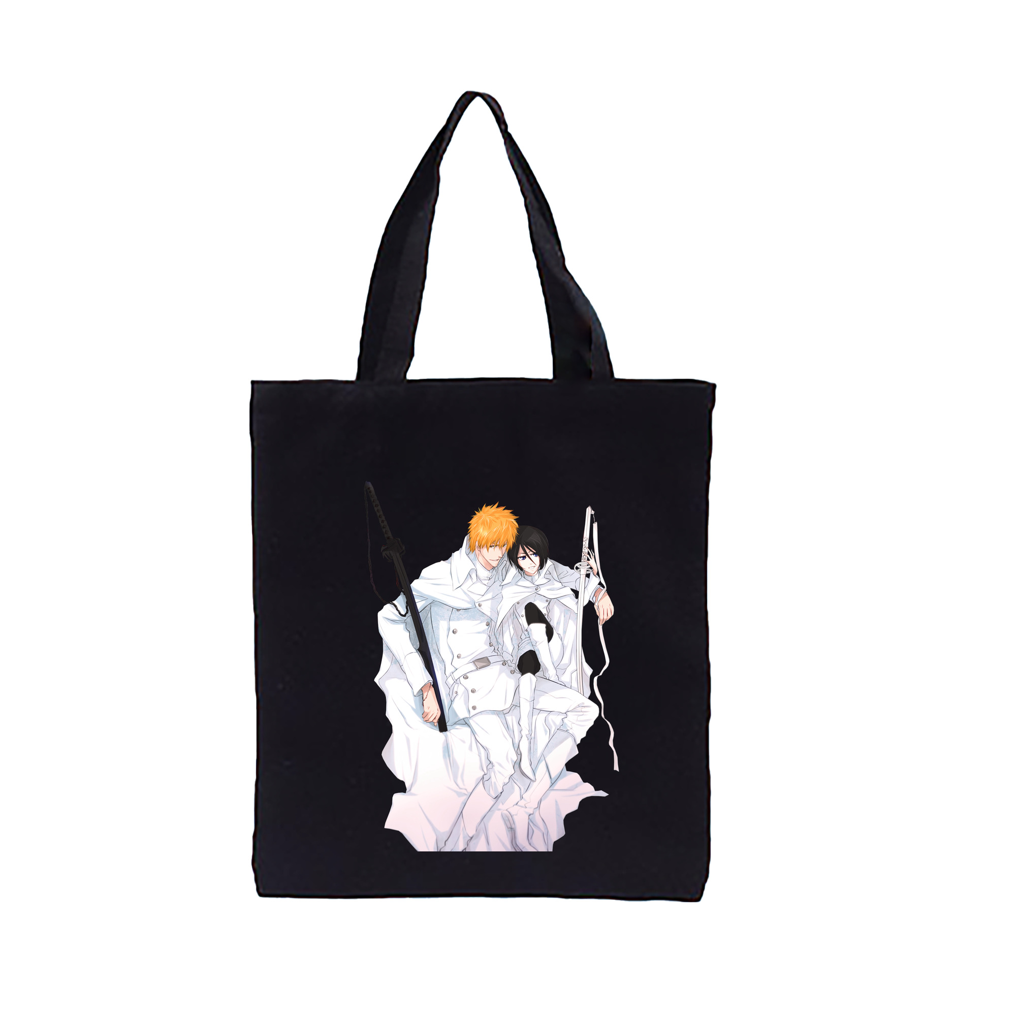 （画像用） ブリーチ 黒崎一護（くろさき いちご）BLEACH Kurosaki Ichigo 縦型キャンバス生地手提げバッグ　トートバッグ