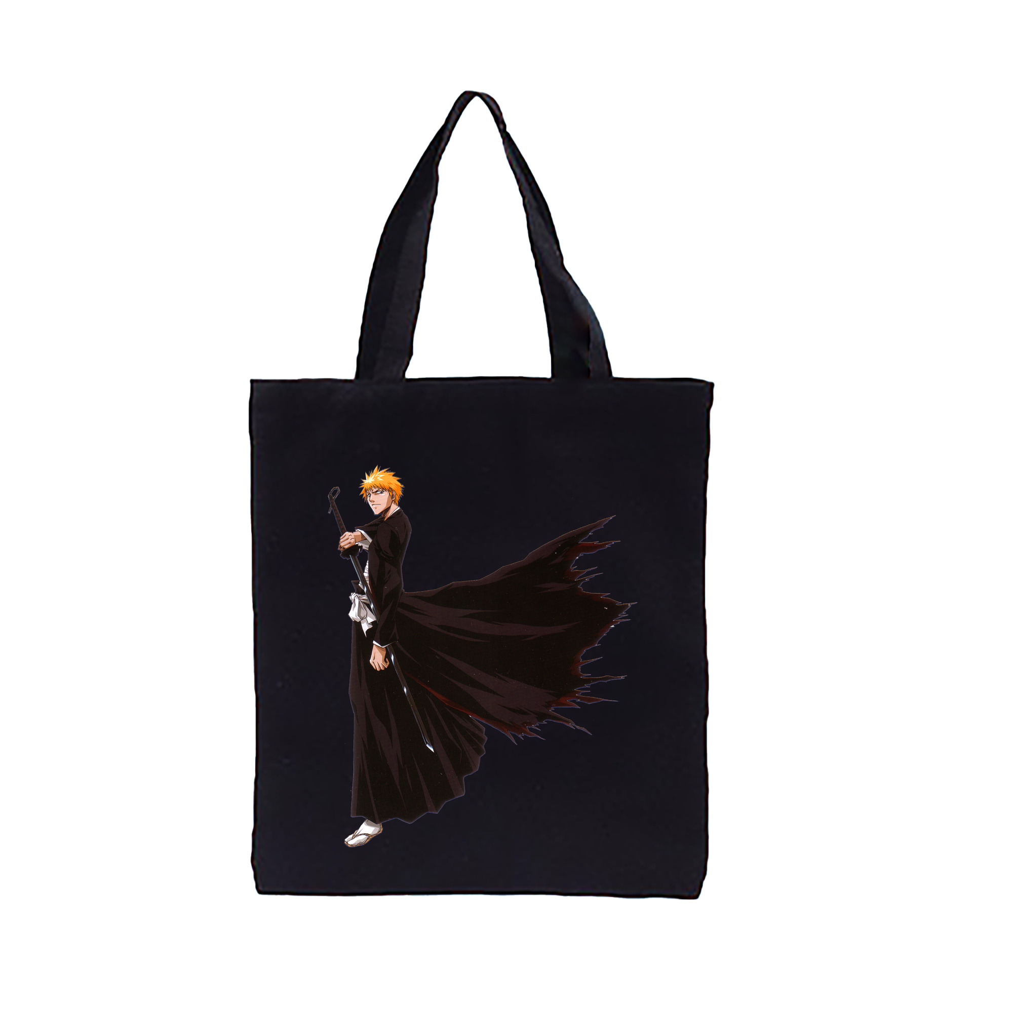 （画像用） ブリーチ 黒崎一護（くろさき いちご）BLEACH Kurosaki Ichigo 縦型キャンバス生地手提げバッグ　トートバッグ