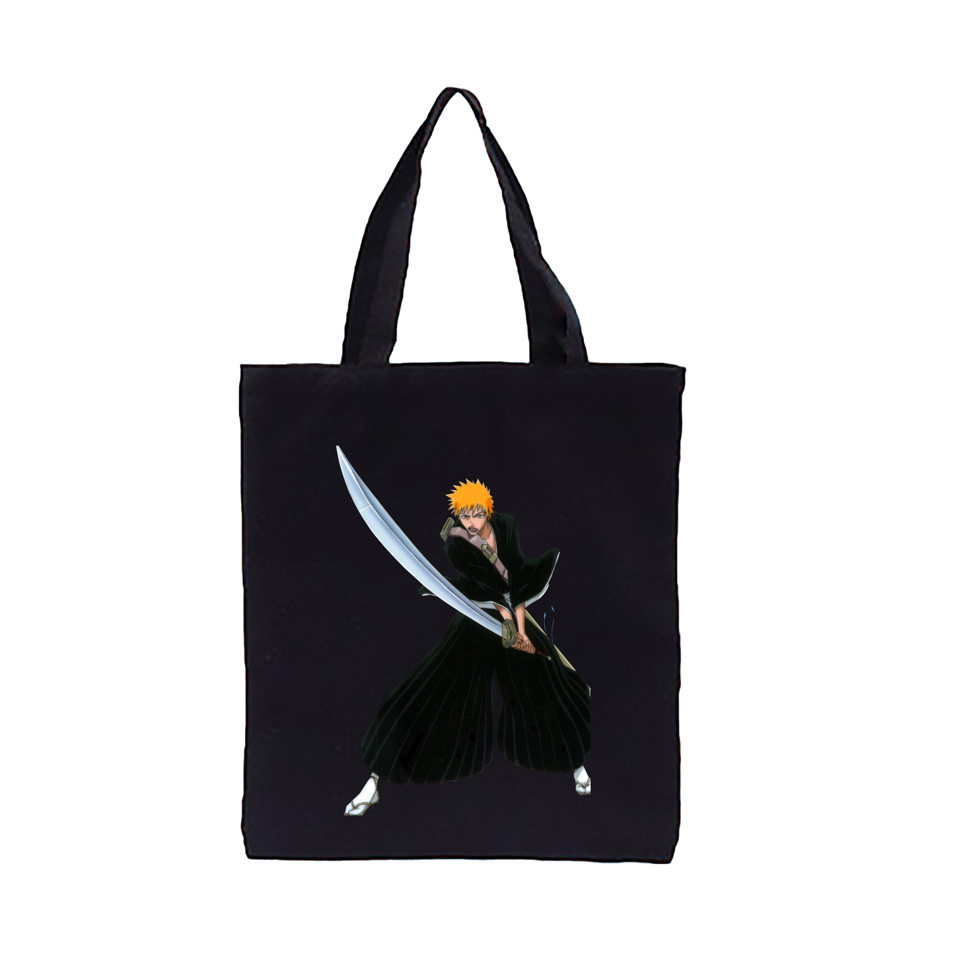（画像用） ブリーチ 黒崎一護（くろさき いちご）BLEACH Kurosaki Ichigo 縦型キャンバス生地手提げバッグ　トートバッグ