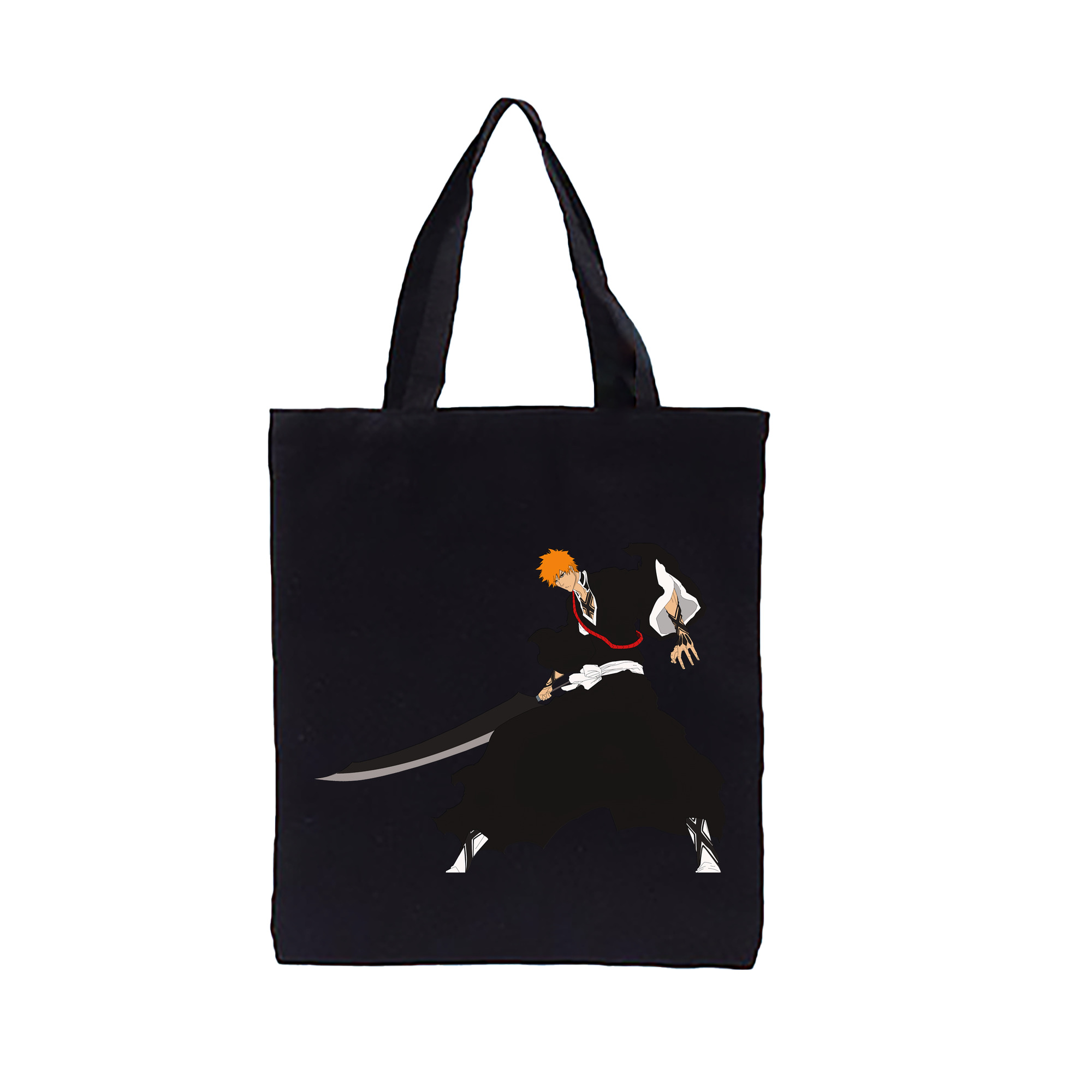 （画像用） ブリーチ 黒崎一護（くろさき いちご）BLEACH Kurosaki Ichigo 縦型キャンバス生地手提げバッグ　トートバッグ