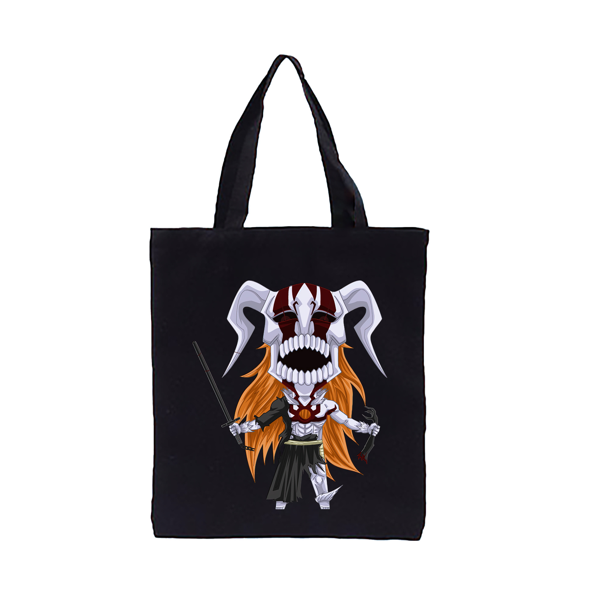 （画像用） ブリーチ 黒崎一護（くろさき いちご）BLEACH Kurosaki Ichigo 縦型キャンバス生地手提げバッグ　トートバッグ