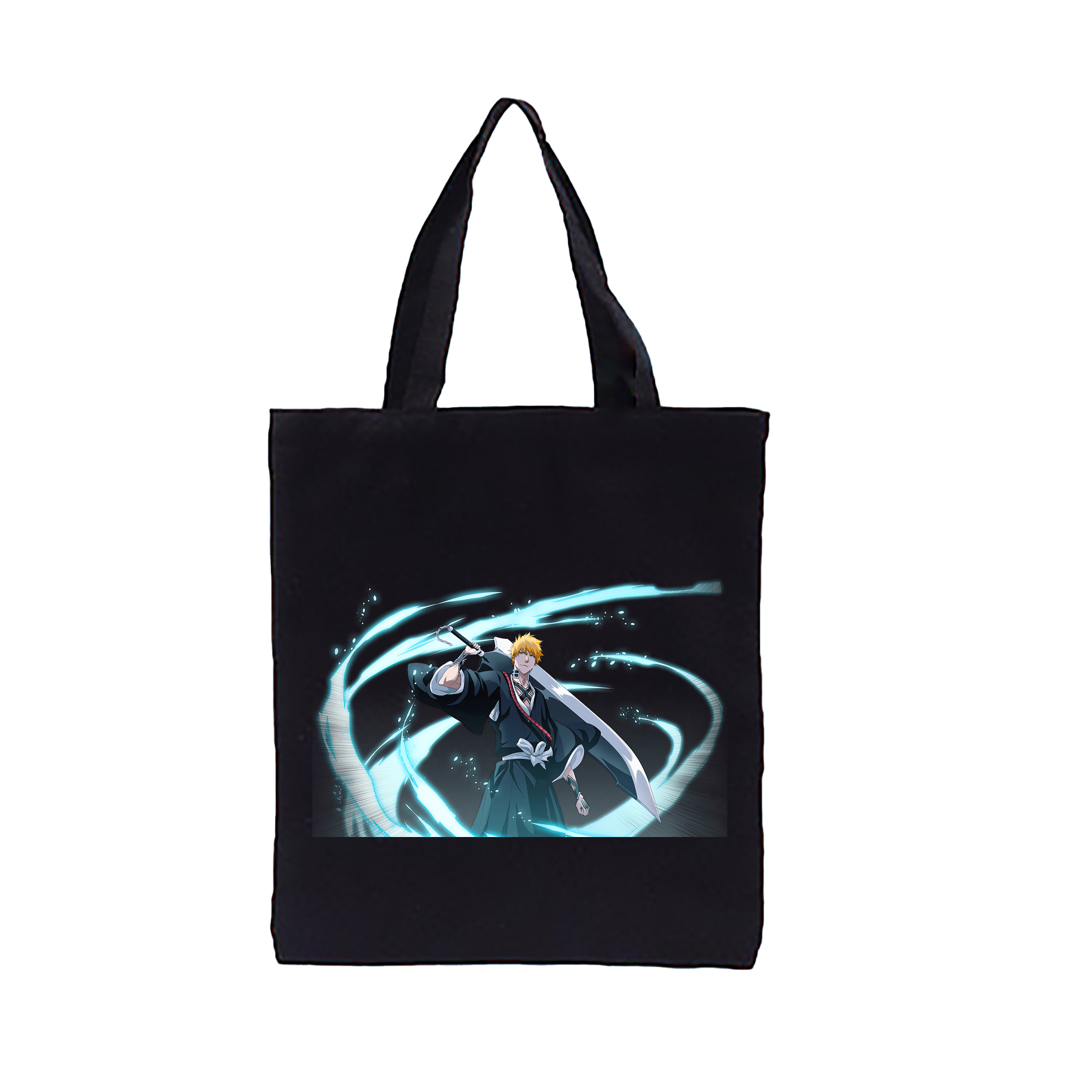 （画像用） ブリーチ 黒崎一護（くろさき いちご）BLEACH Kurosaki Ichigo 縦型キャンバス生地手提げバッグ　トートバッグ