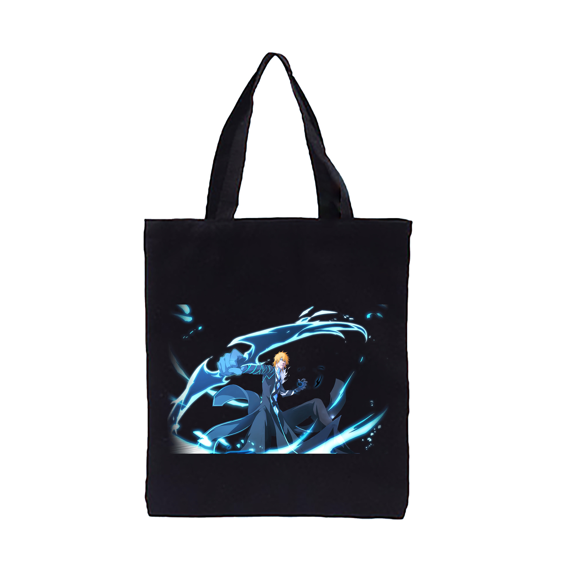 （画像用） ブリーチ 黒崎一護（くろさき いちご）BLEACH Kurosaki Ichigo 縦型キャンバス生地手提げバッグ　トートバッグ