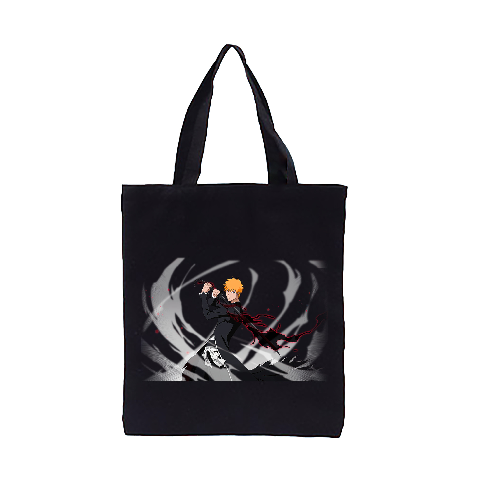 （画像用） ブリーチ 黒崎一護（くろさき いちご）BLEACH Kurosaki Ichigo 縦型キャンバス生地手提げバッグ　トートバッグ