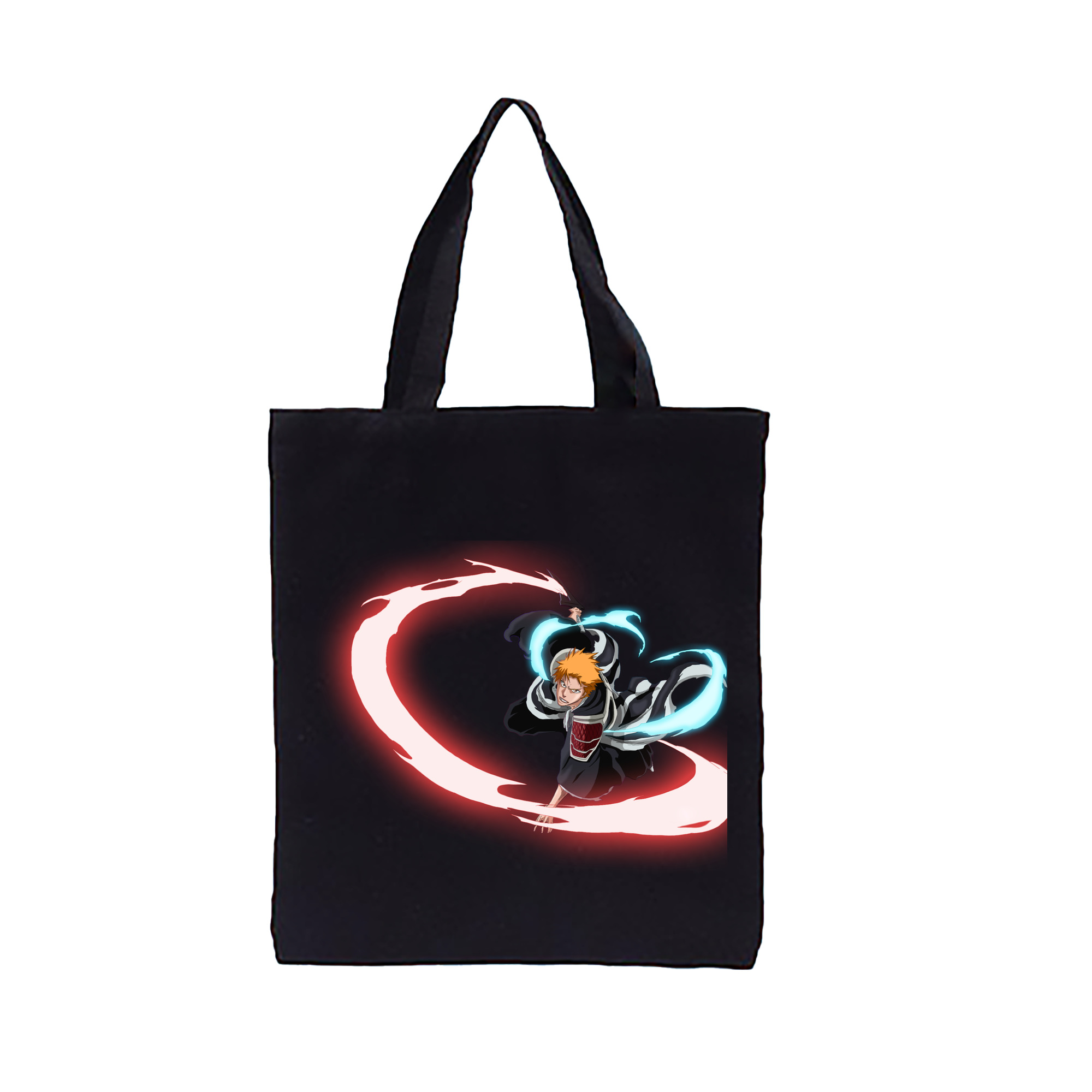 （画像用） ブリーチ 黒崎一護（くろさき いちご）BLEACH Kurosaki Ichigo 縦型キャンバス生地手提げバッグ　トートバッグ
