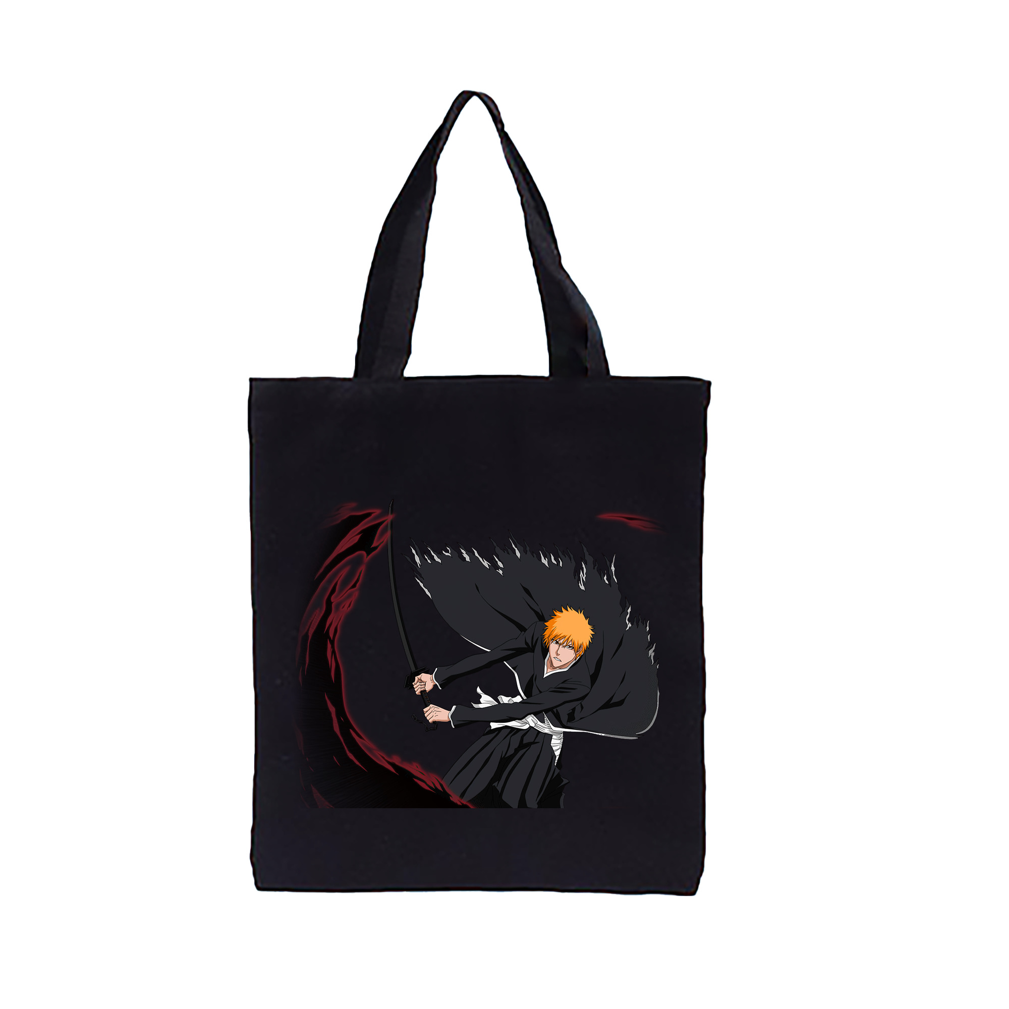 （画像用） ブリーチ 黒崎一護（くろさき いちご）BLEACH Kurosaki Ichigo 縦型キャンバス生地手提げバッグ　トートバッグ