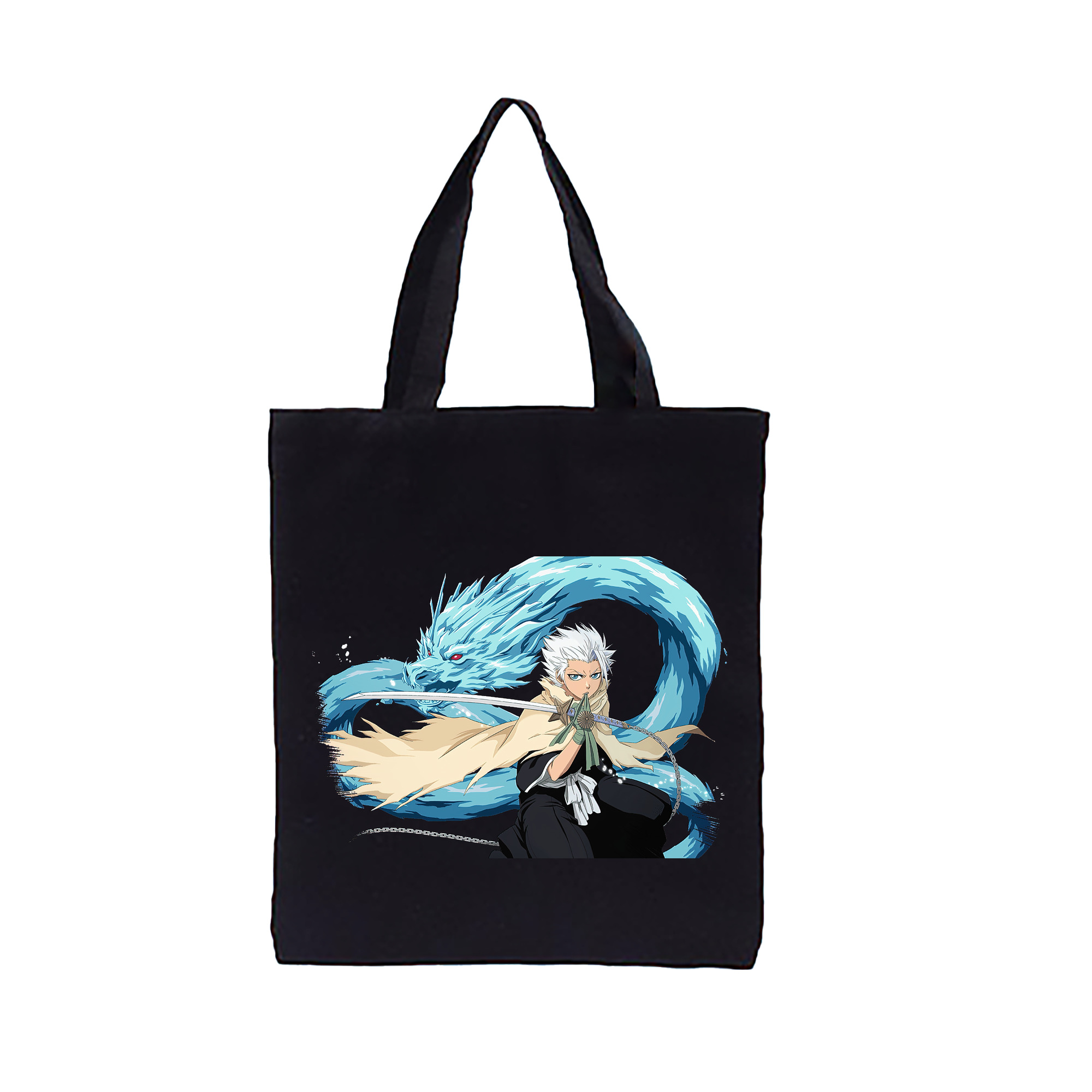 （画像用） ブリーチ 日番谷冬獅郎（ひつがや とうしろう） BLEACH Hitsugaya Toushirou 縦型キャンバス生地手提げバッグ　トートバッグ