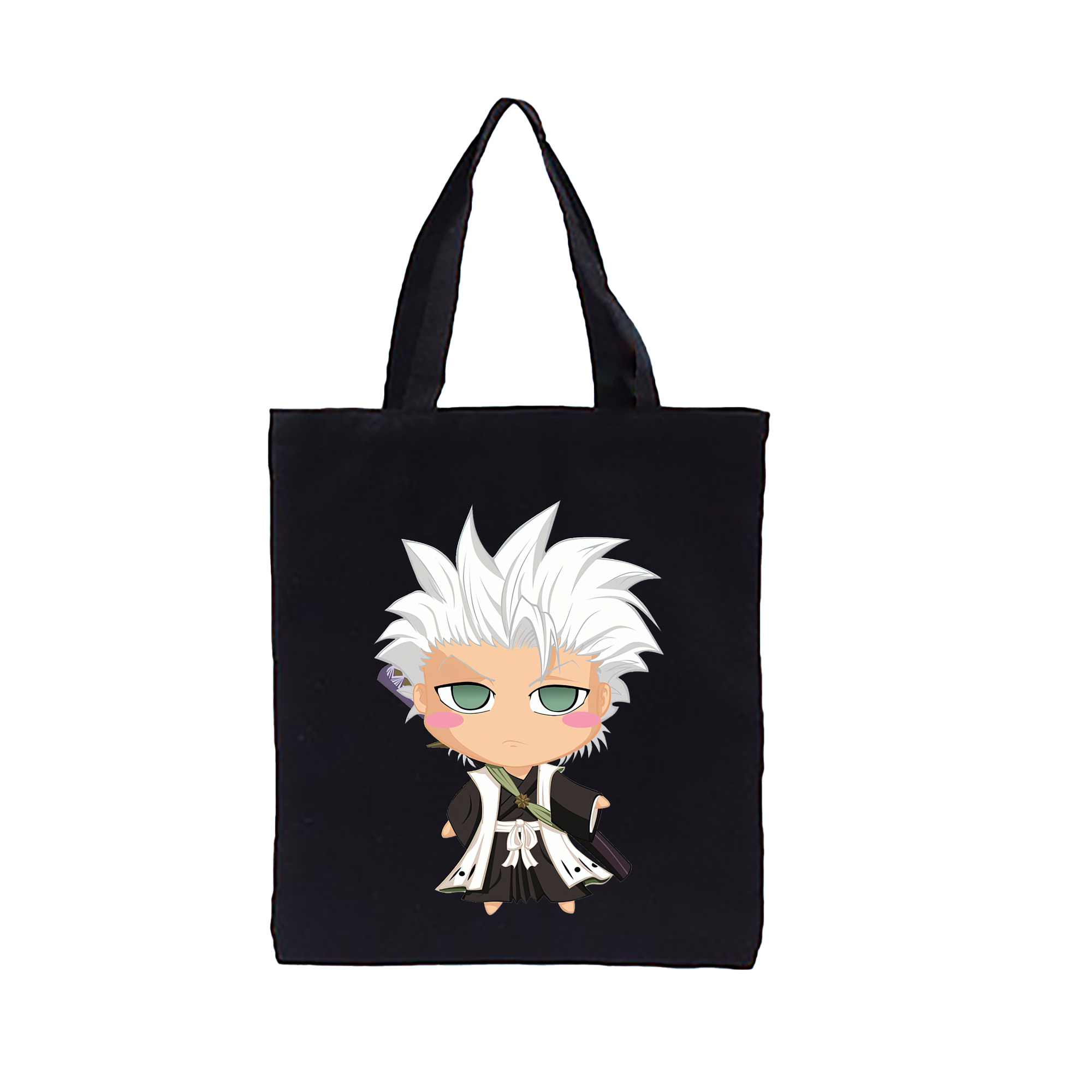 （画像用） ブリーチ 日番谷冬獅郎（ひつがや とうしろう） BLEACH Hitsugaya Toushirou 縦型キャンバス生地手提げバッグ　トートバッグ