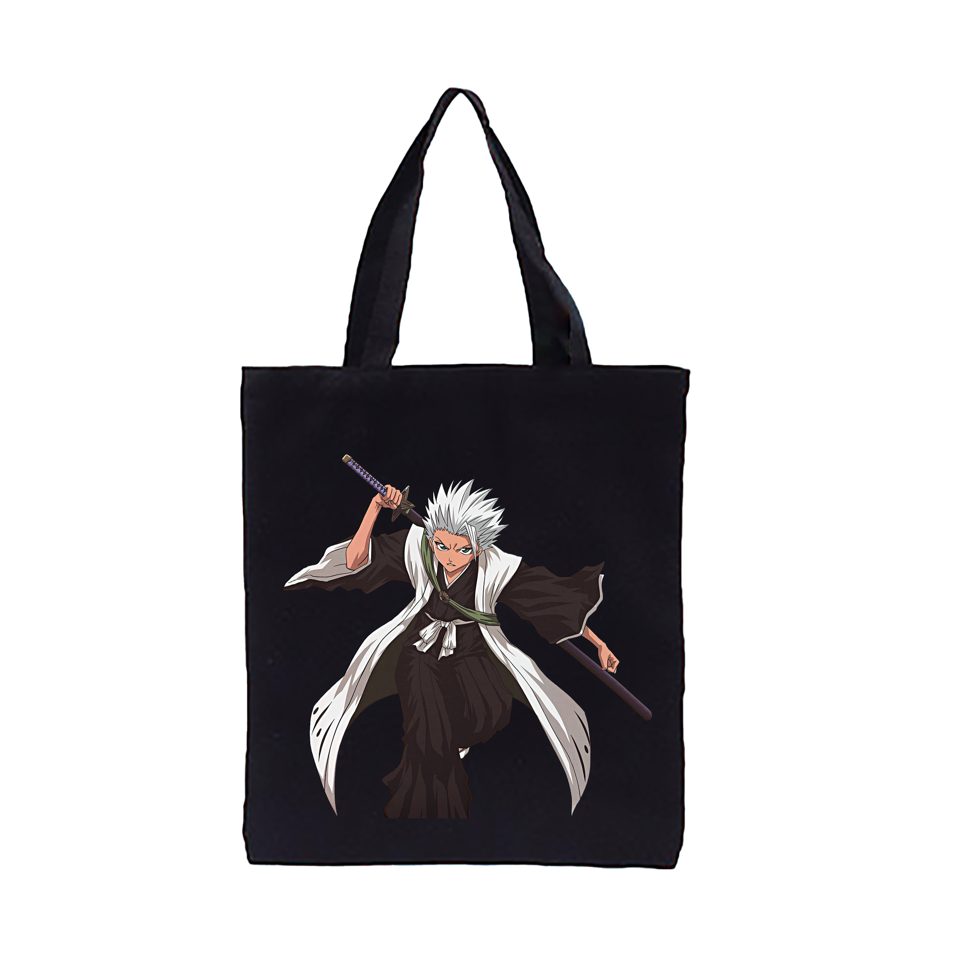 （画像用） ブリーチ 日番谷冬獅郎（ひつがや とうしろう） BLEACH Hitsugaya Toushirou 縦型キャンバス生地手提げバッグ　トートバッグ