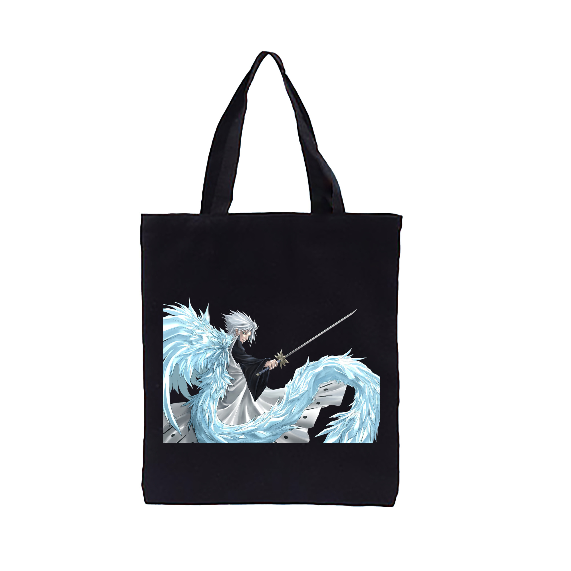 （画像用） ブリーチ 日番谷冬獅郎（ひつがや とうしろう） BLEACH Hitsugaya Toushirou 縦型キャンバス生地手提げバッグ　トートバッグ