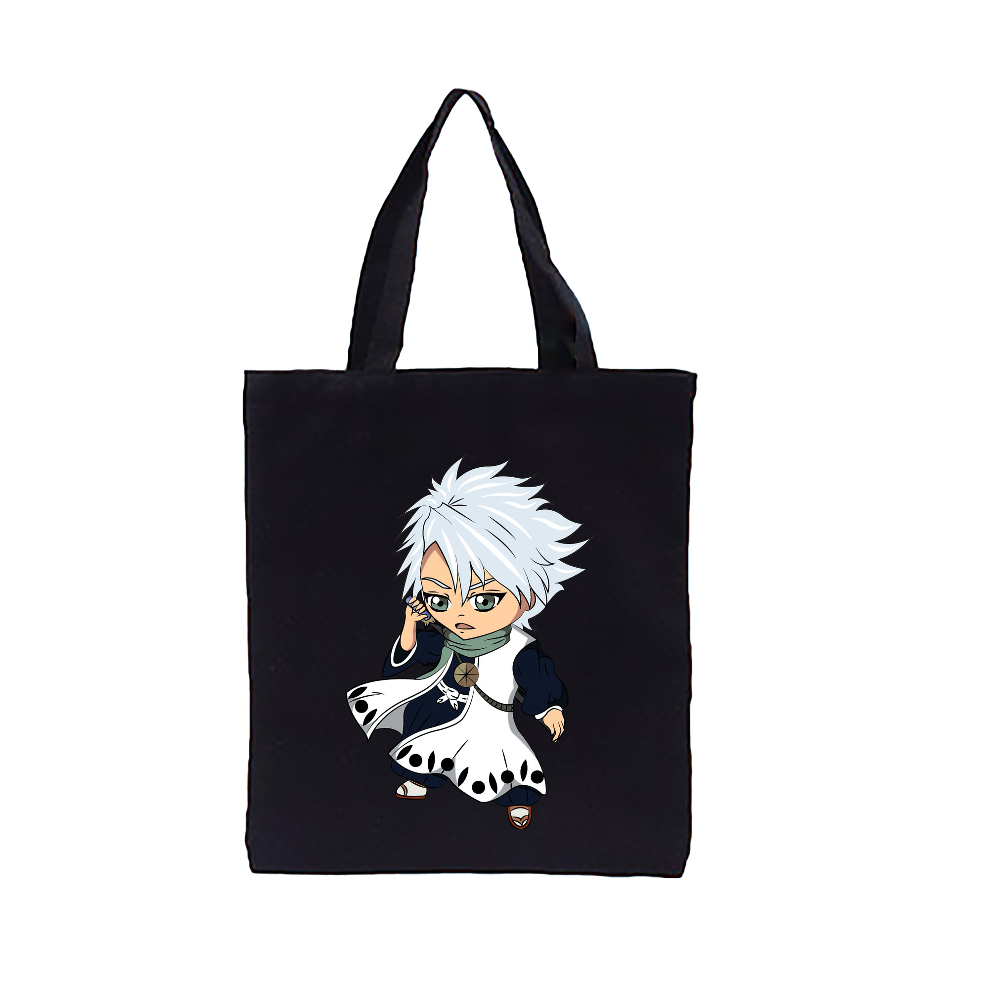 （画像用） ブリーチ 日番谷冬獅郎（ひつがや とうしろう） BLEACH Hitsugaya Toushirou 縦型キャンバス生地手提げバッグ　トートバッグ