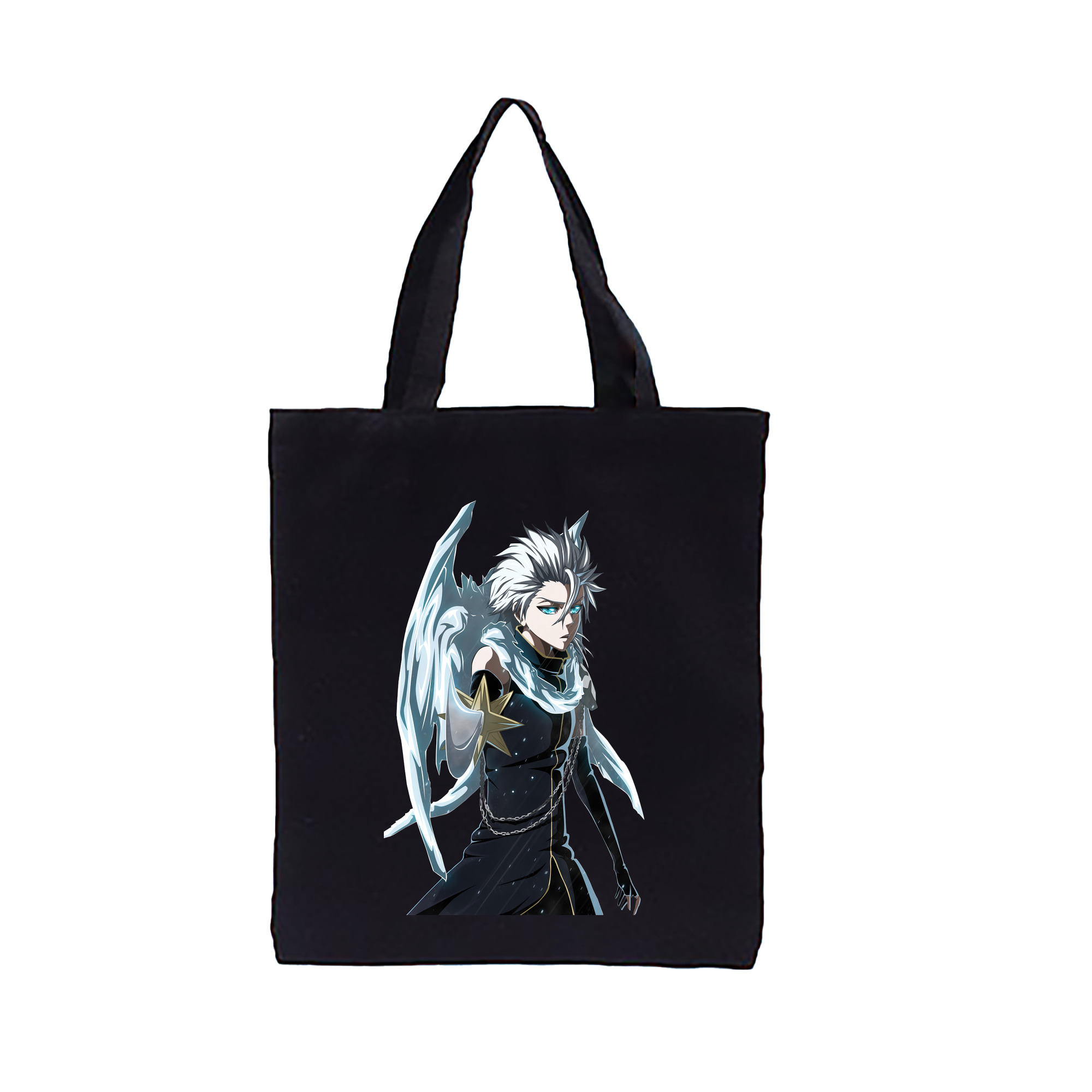 （画像用） ブリーチ 日番谷冬獅郎（ひつがや とうしろう） BLEACH Hitsugaya Toushirou 縦型キャンバス生地手提げバッグ　トートバッグ