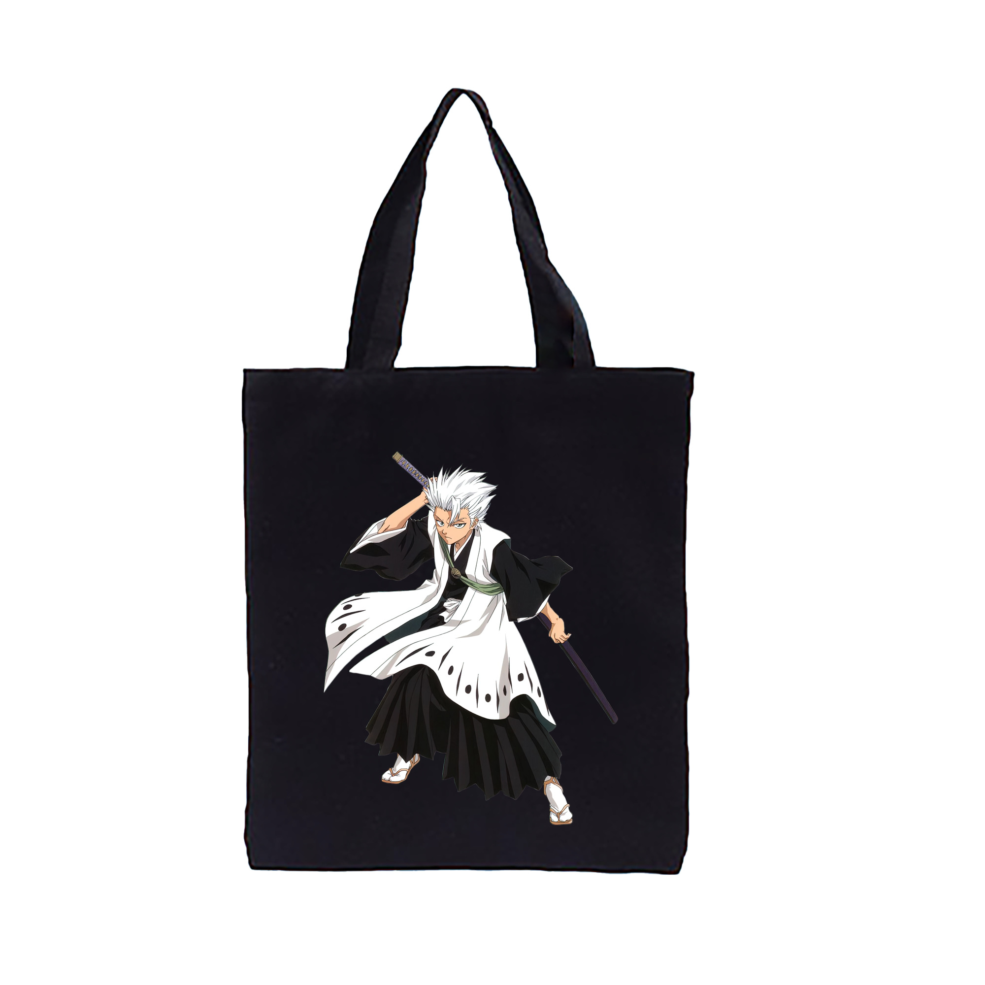 （画像用） ブリーチ 日番谷冬獅郎（ひつがや とうしろう） BLEACH Hitsugaya Toushirou 縦型キャンバス生地手提げバッグ　トートバッグ