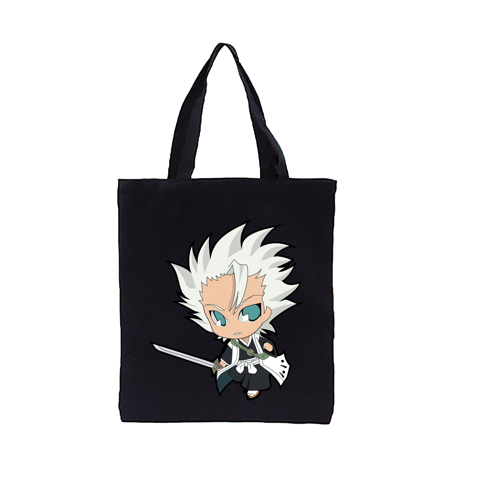 （画像用） ブリーチ 日番谷冬獅郎（ひつがや とうしろう） BLEACH Hitsugaya Toushirou 縦型キャンバス生地手提げバッグ　トートバッグ