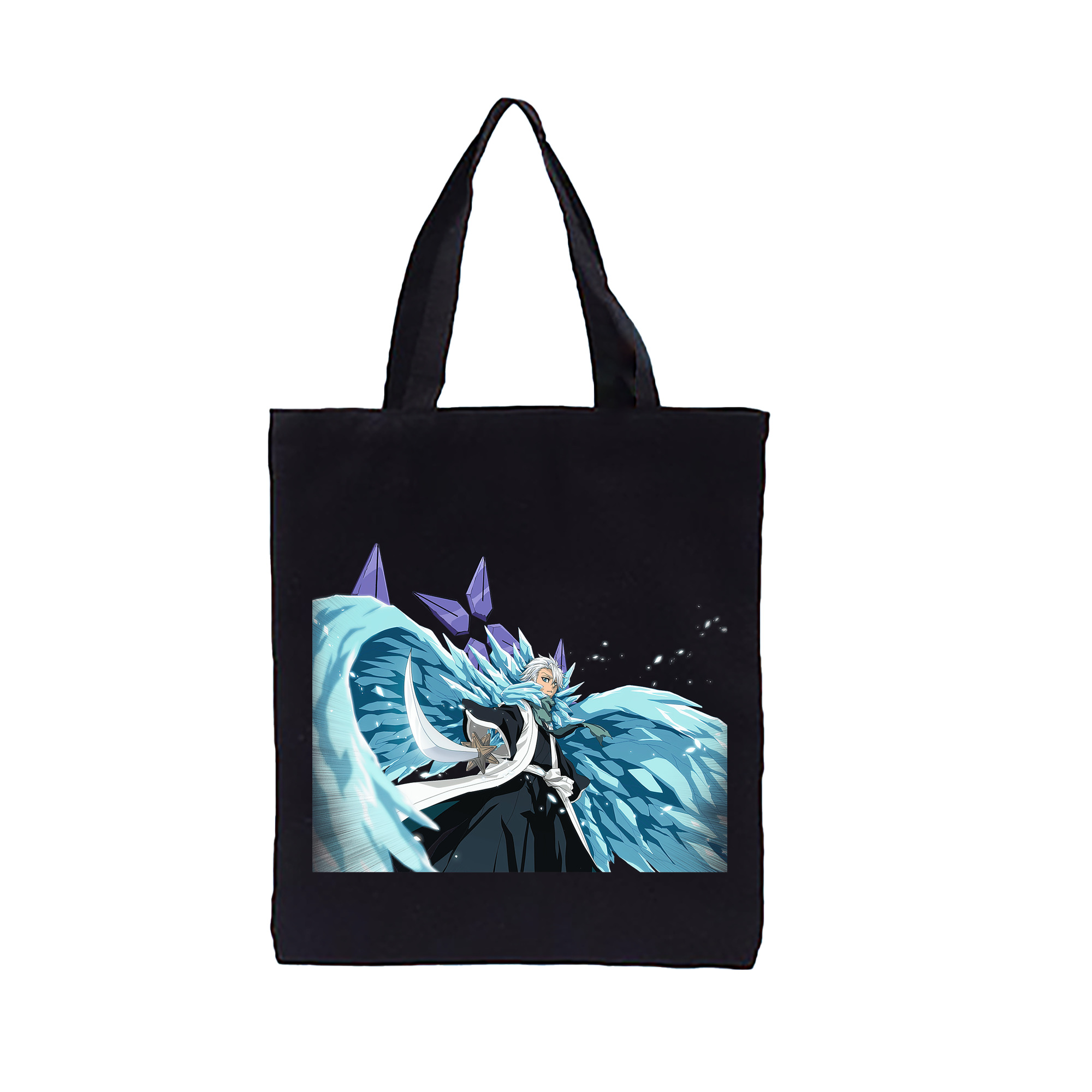 （画像用） ブリーチ 日番谷冬獅郎（ひつがや とうしろう） BLEACH Hitsugaya Toushirou 縦型キャンバス生地手提げバッグ　トートバッグ