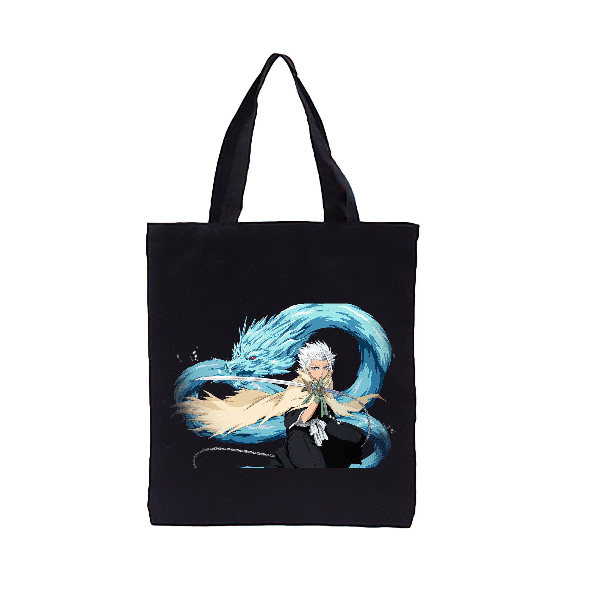（画像用） ブリーチ 日番谷冬獅郎（ひつがや とうしろう） BLEACH Hitsugaya Toushirou 縦型キャンバス生地手提げバッグ　トートバッグ