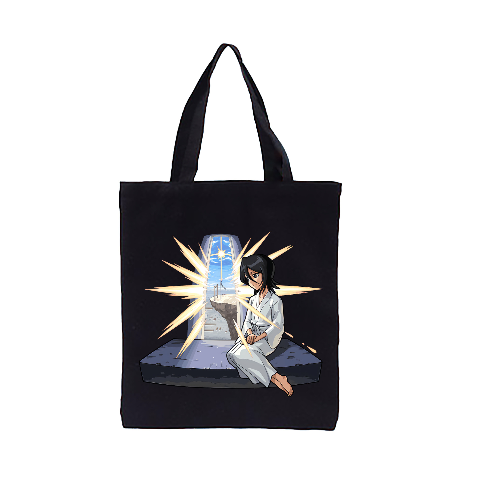 （画像用） ブリーチ 朽木ルキア BLEACH Kuchiki Rukia 縦型キャンバス生地手提げバッグ　トートバッグ
