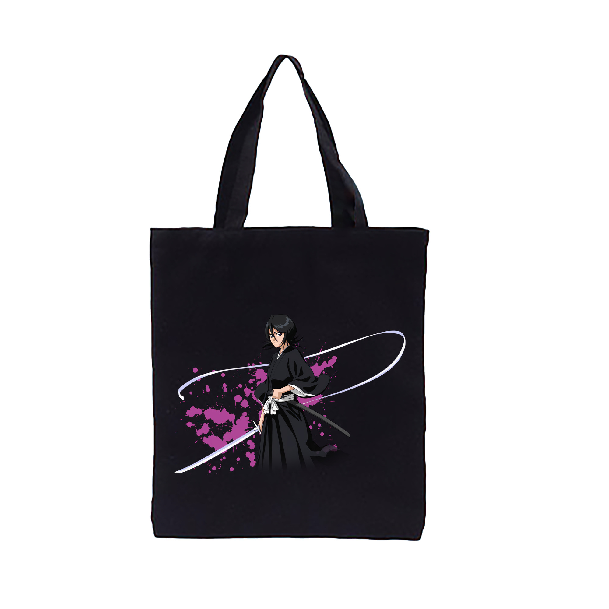 （画像用） ブリーチ 朽木ルキア BLEACH Kuchiki Rukia 縦型キャンバス生地手提げバッグ　トートバッグ