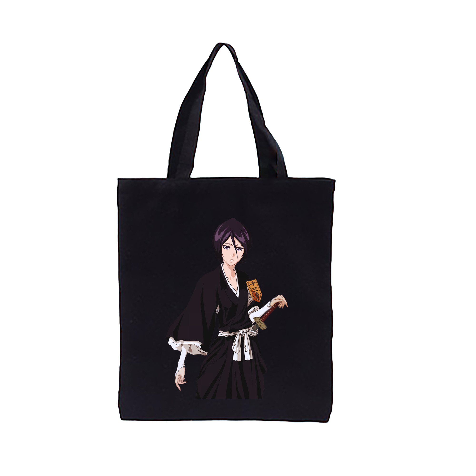 （画像用） ブリーチ 朽木ルキア BLEACH Kuchiki Rukia 縦型キャンバス生地手提げバッグ　トートバッグ