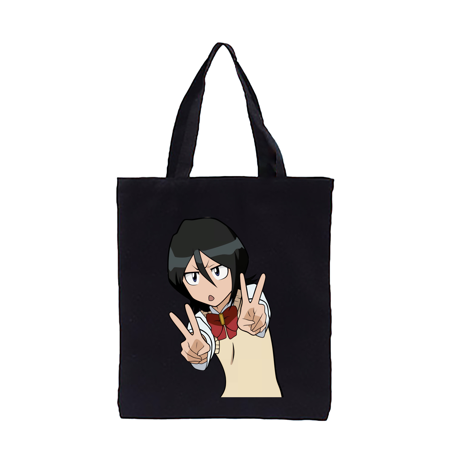 （画像用） ブリーチ 朽木ルキア BLEACH Kuchiki Rukia 縦型キャンバス生地手提げバッグ　トートバッグ