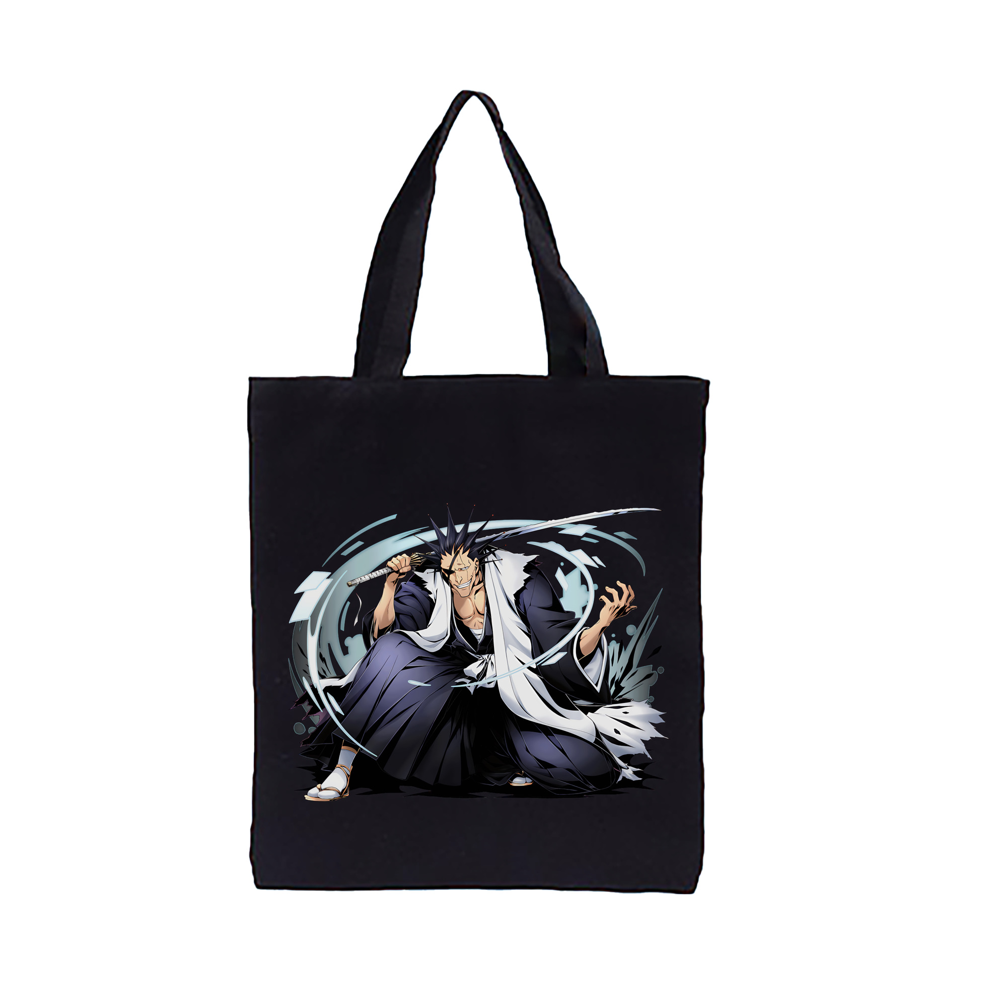（画像用） ブリーチ ざらき けんぱち BLEACH Zaraki Kenpachi 縦型キャンバス生地手提げバッグ　トートバッグ