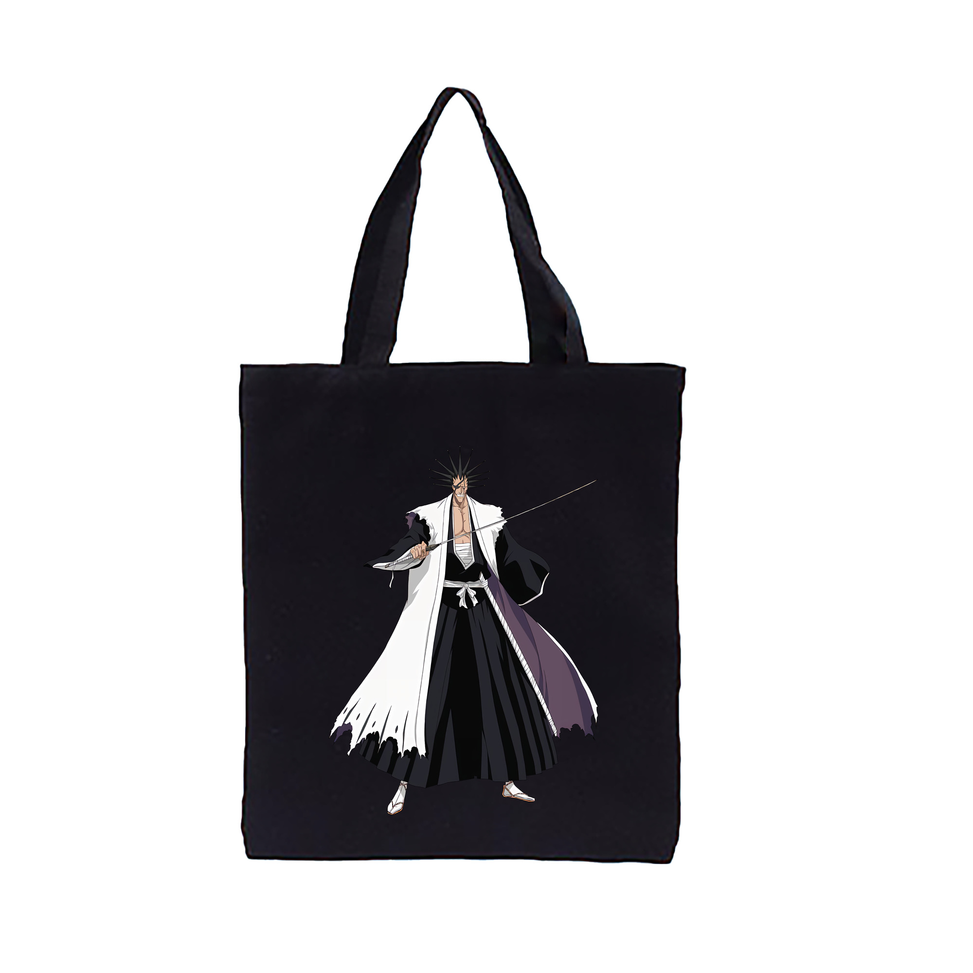 （画像用） ブリーチ ざらき けんぱち BLEACH Zaraki Kenpachi 縦型キャンバス生地手提げバッグ　トートバッグ