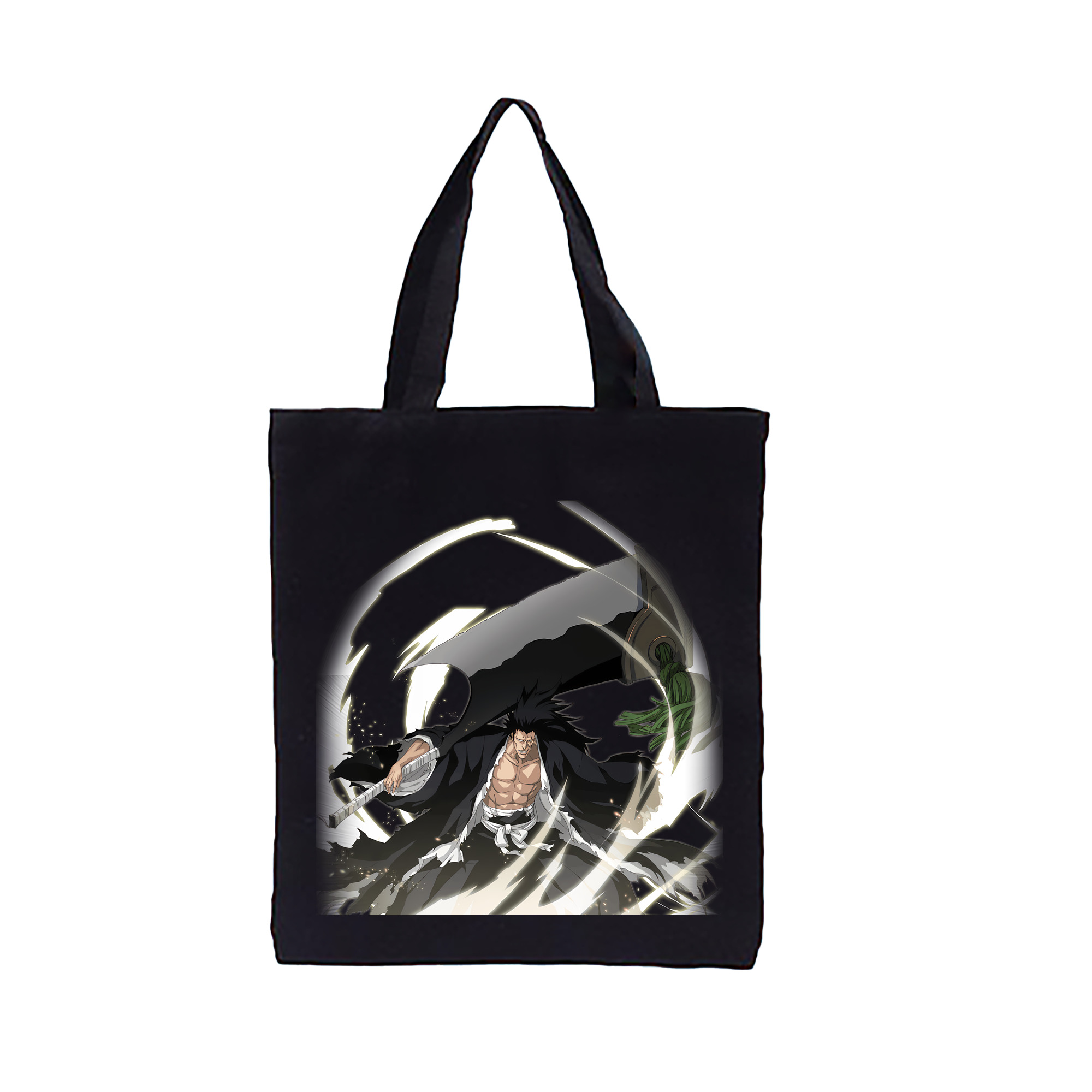 （画像用） ブリーチ ざらき けんぱち BLEACH Zaraki Kenpachi 縦型キャンバス生地手提げバッグ　トートバッグ