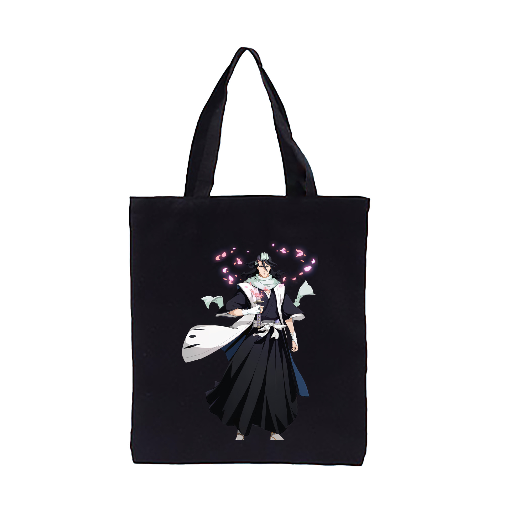 （画像用） ブリーチ くちき びゃくや BLEACH Kuchiki Byakuya 縦型キャンバス生地手提げバッグ　トートバッグ