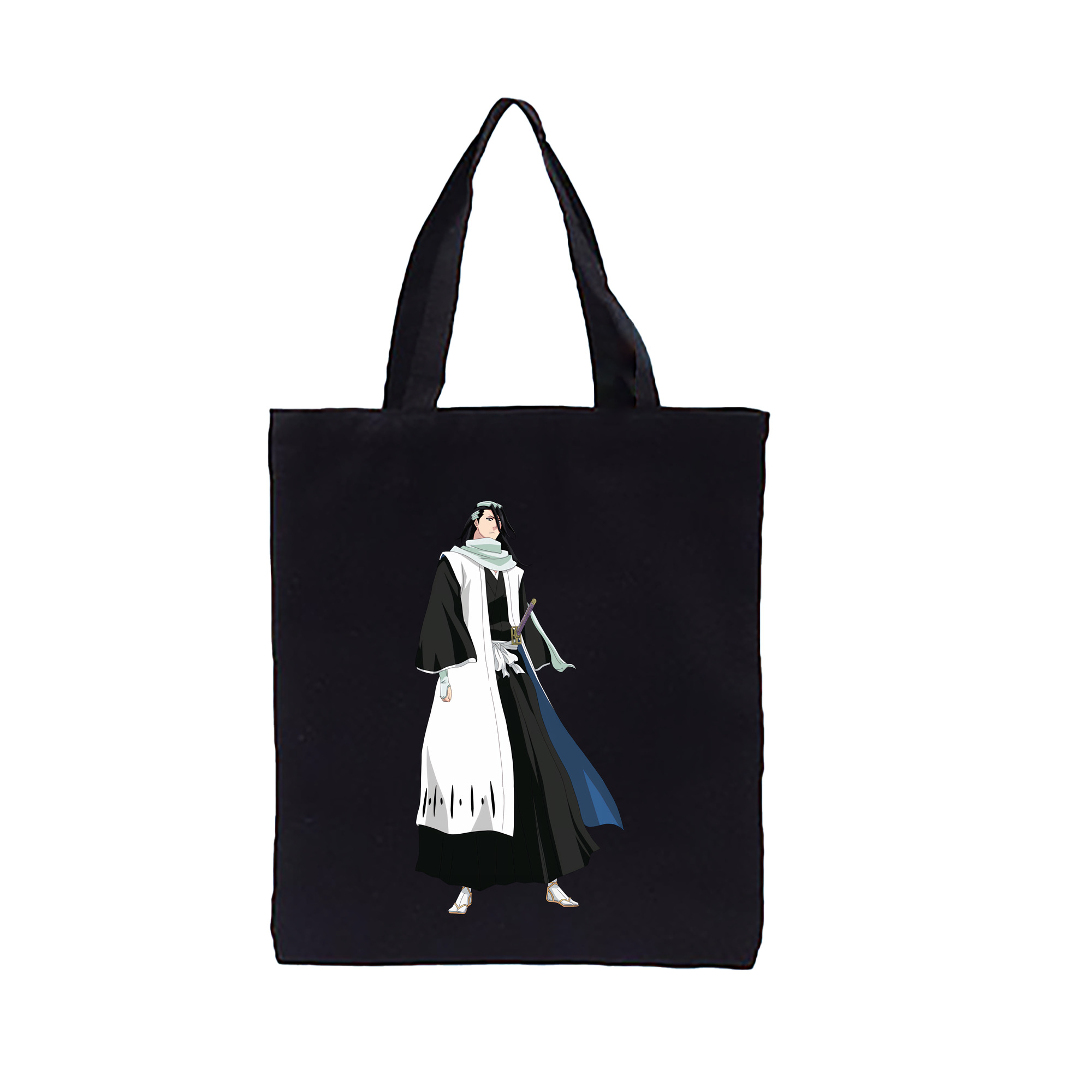 （画像用） ブリーチ くちき びゃくや BLEACH Kuchiki Byakuya 縦型キャンバス生地手提げバッグ　トートバッグ