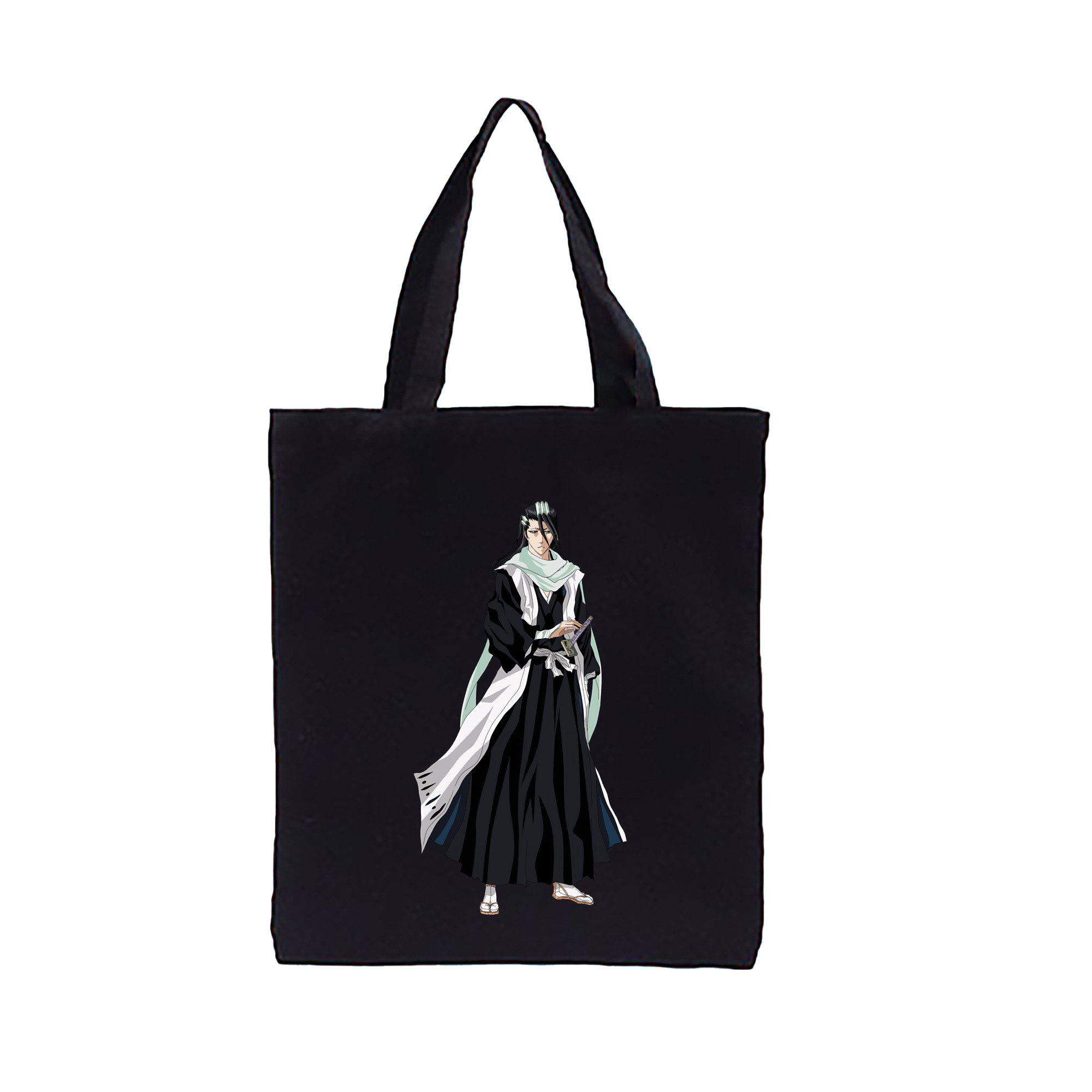 （画像用） ブリーチ くちき びゃくや BLEACH Kuchiki Byakuya 縦型キャンバス生地手提げバッグ　トートバッグ