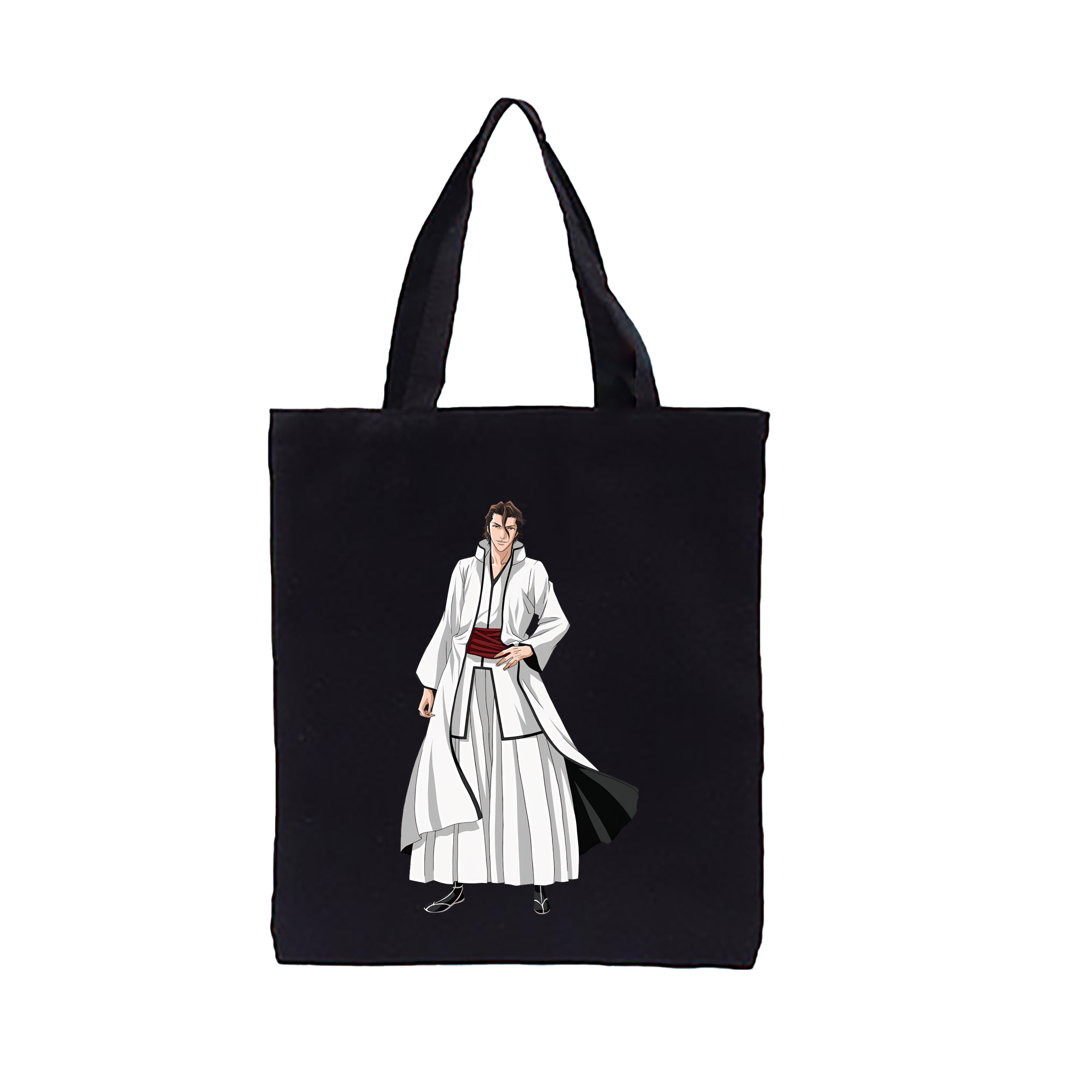（画像用） ブリーチ 藍染 惣右介（あいぜん そうすけ） BLEACH Aizen Sousuke 縦型キャンバス生地手提げバッグ　トートバッグ