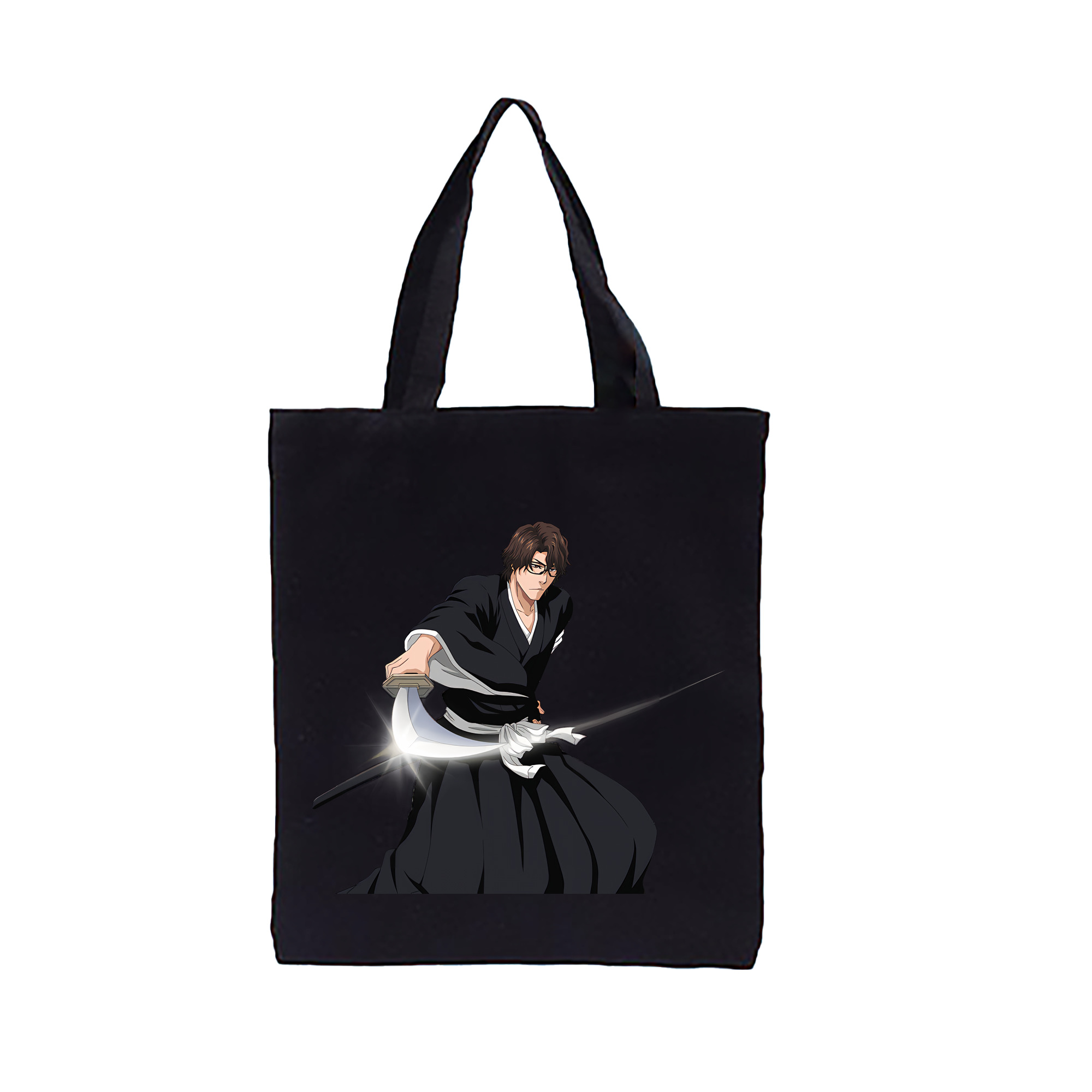（画像用） ブリーチ 藍染 惣右介（あいぜん そうすけ） BLEACH Aizen Sousuke 縦型キャンバス生地手提げバッグ　トートバッグ