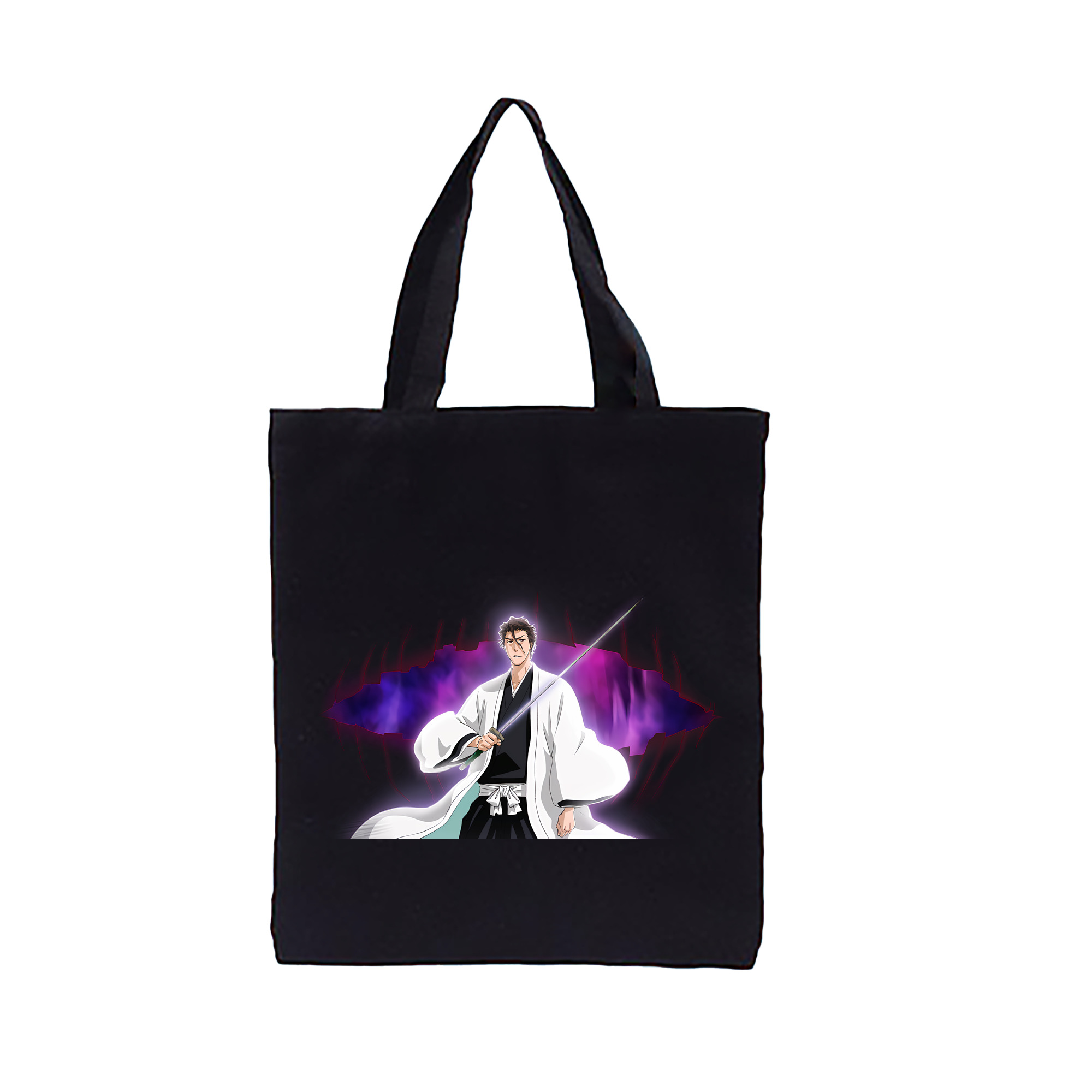 （画像用） ブリーチ 藍染 惣右介（あいぜん そうすけ） BLEACH Aizen Sousuke 縦型キャンバス生地手提げバッグ　トートバッグ