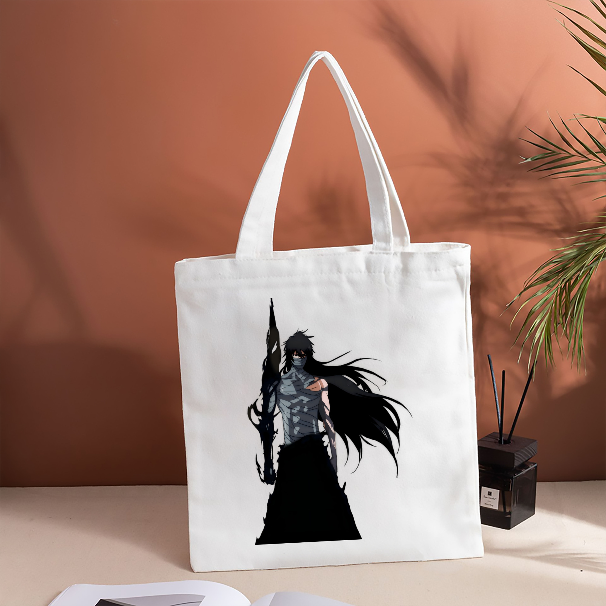 ブリーチ 黒崎一護（くろさき いちご）BLEACH Kurosaki Ichigo 縦型キャンバス生地手提げバッグ　トートバッグ