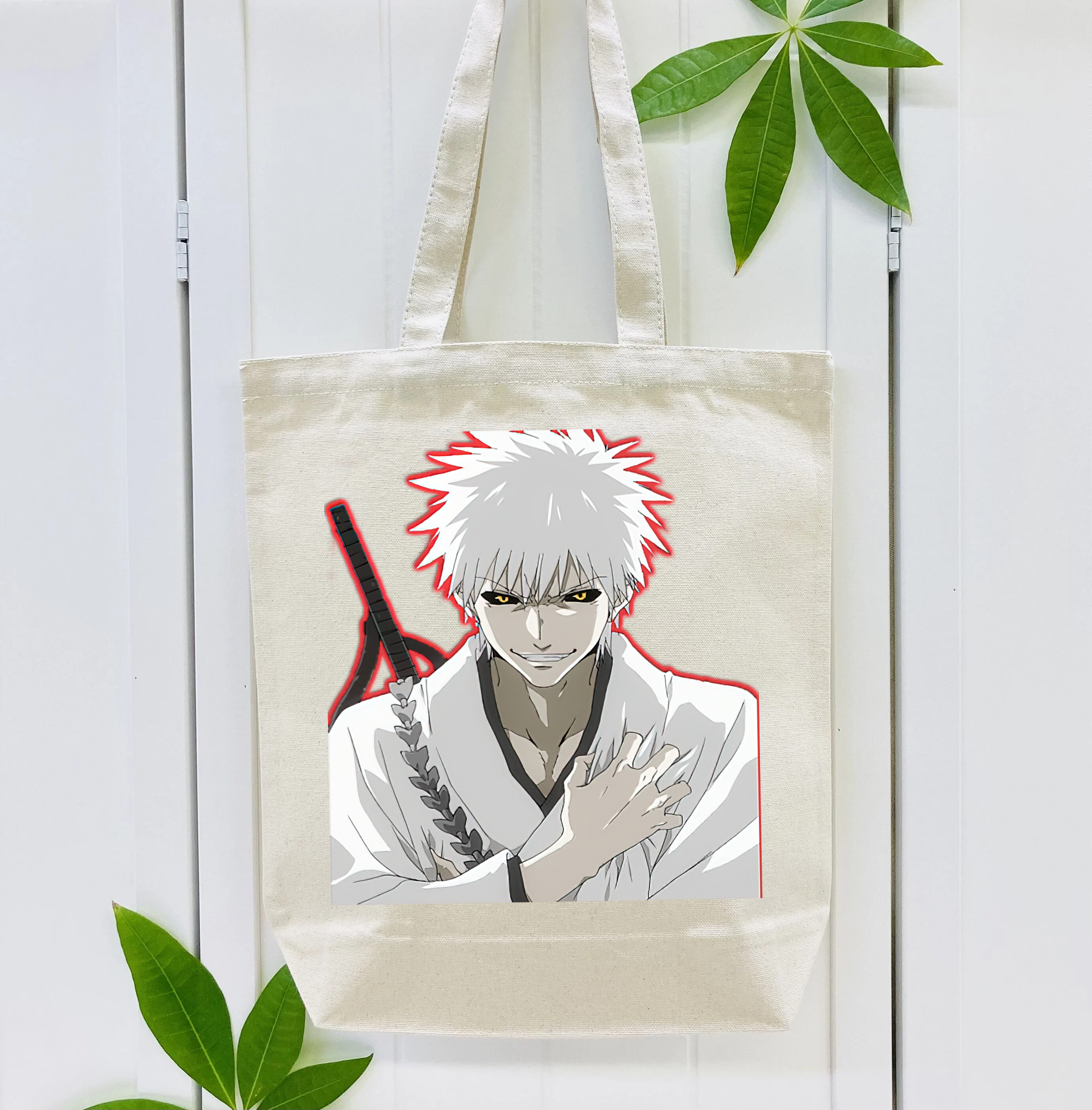 ブリーチ 黒崎一護（くろさき いちご）BLEACH Kurosaki Ichigo 縦型キャンバス生地手提げバッグ　トートバッグ