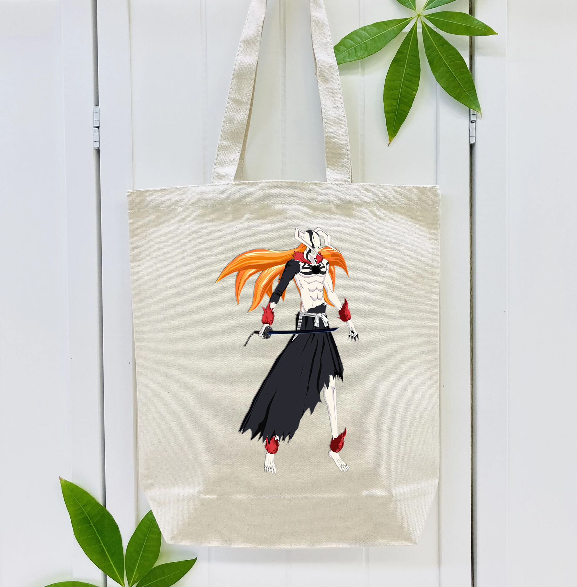 ブリーチ 黒崎一護（くろさき いちご）BLEACH Kurosaki Ichigo 縦型キャンバス生地手提げバッグ　トートバッグ