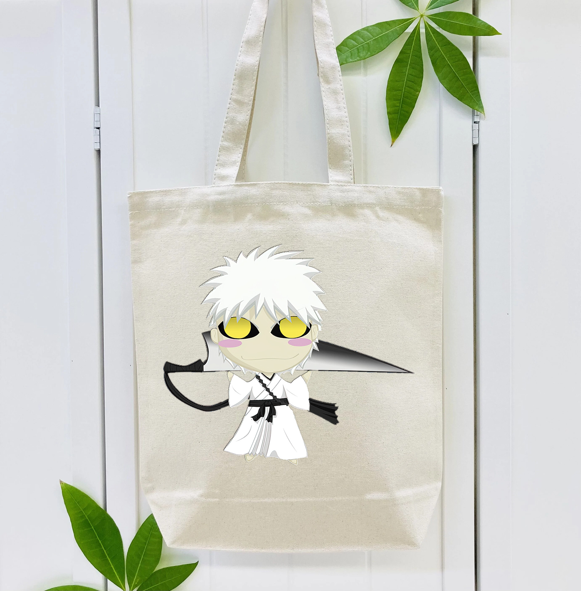 ブリーチ 黒崎一護（くろさき いちご）BLEACH Kurosaki Ichigo 縦型キャンバス生地手提げバッグ　トートバッグ