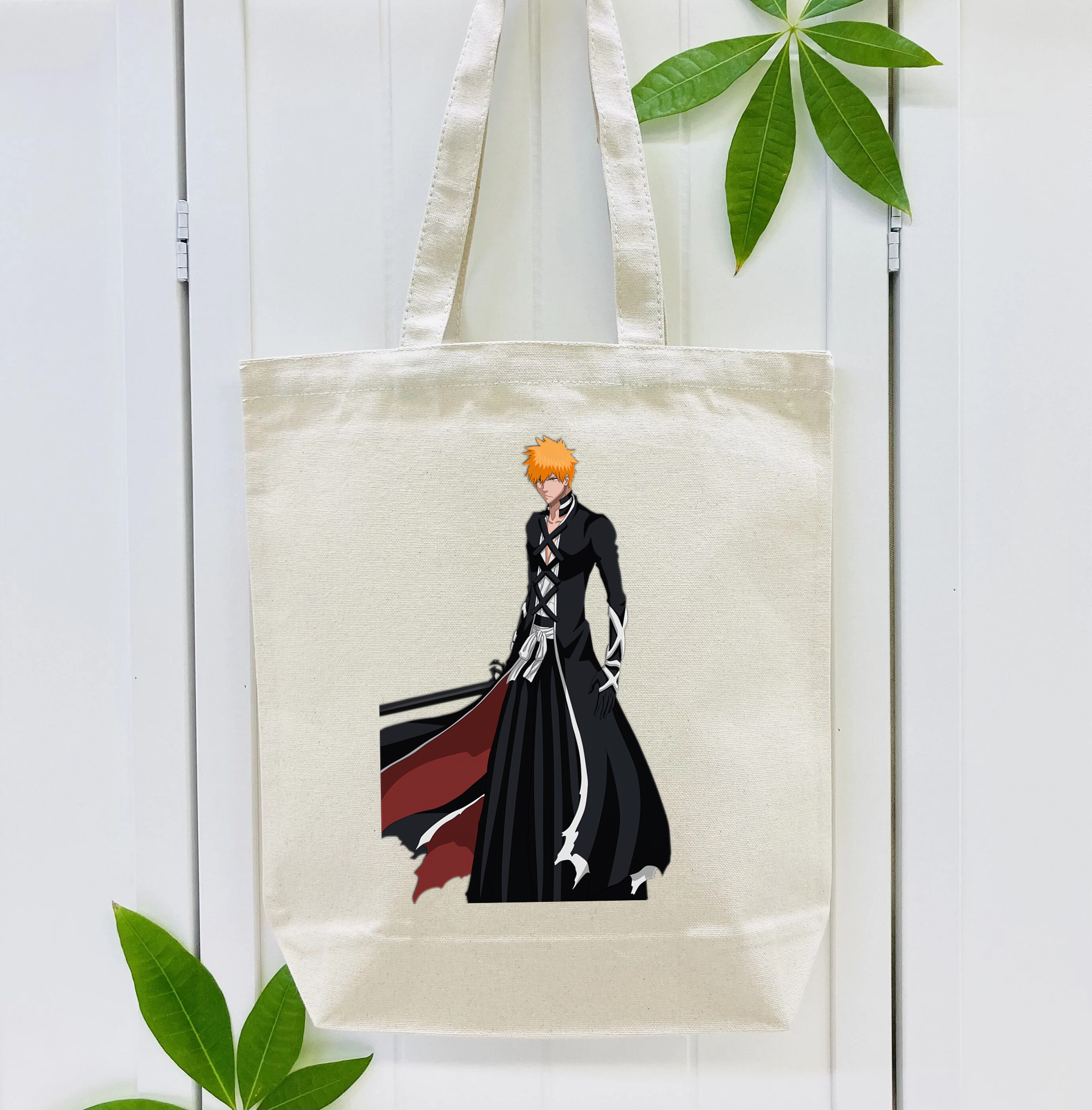 ブリーチ 黒崎一護（くろさき いちご）BLEACH Kurosaki Ichigo 縦型キャンバス生地手提げバッグ　トートバッグ