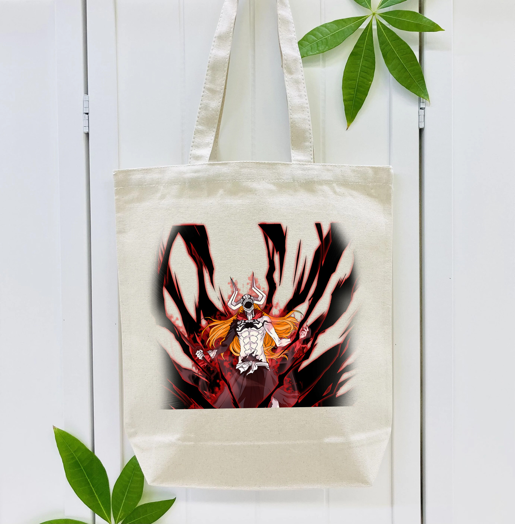 ブリーチ 黒崎一護（くろさき いちご）BLEACH Kurosaki Ichigo 縦型キャンバス生地手提げバッグ　トートバッグ