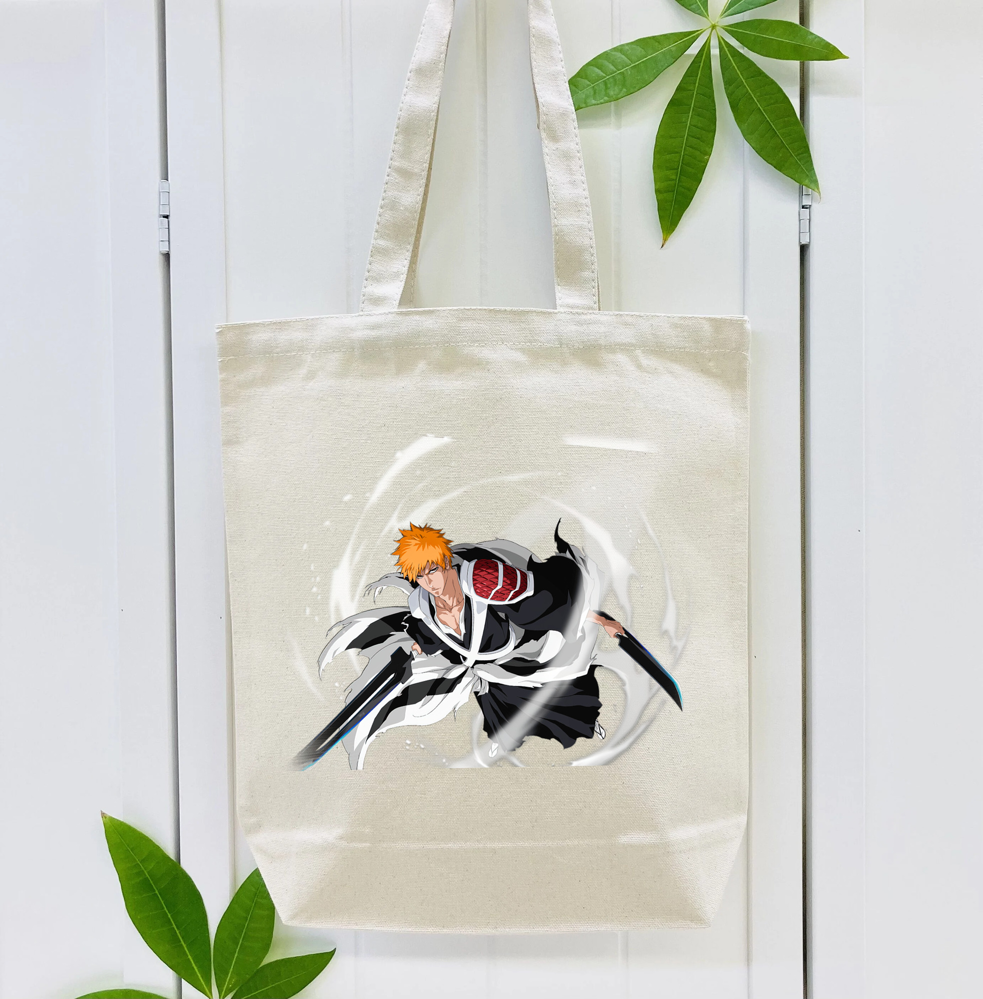 ブリーチ 黒崎一護（くろさき いちご）BLEACH Kurosaki Ichigo 縦型キャンバス生地手提げバッグ　トートバッグ