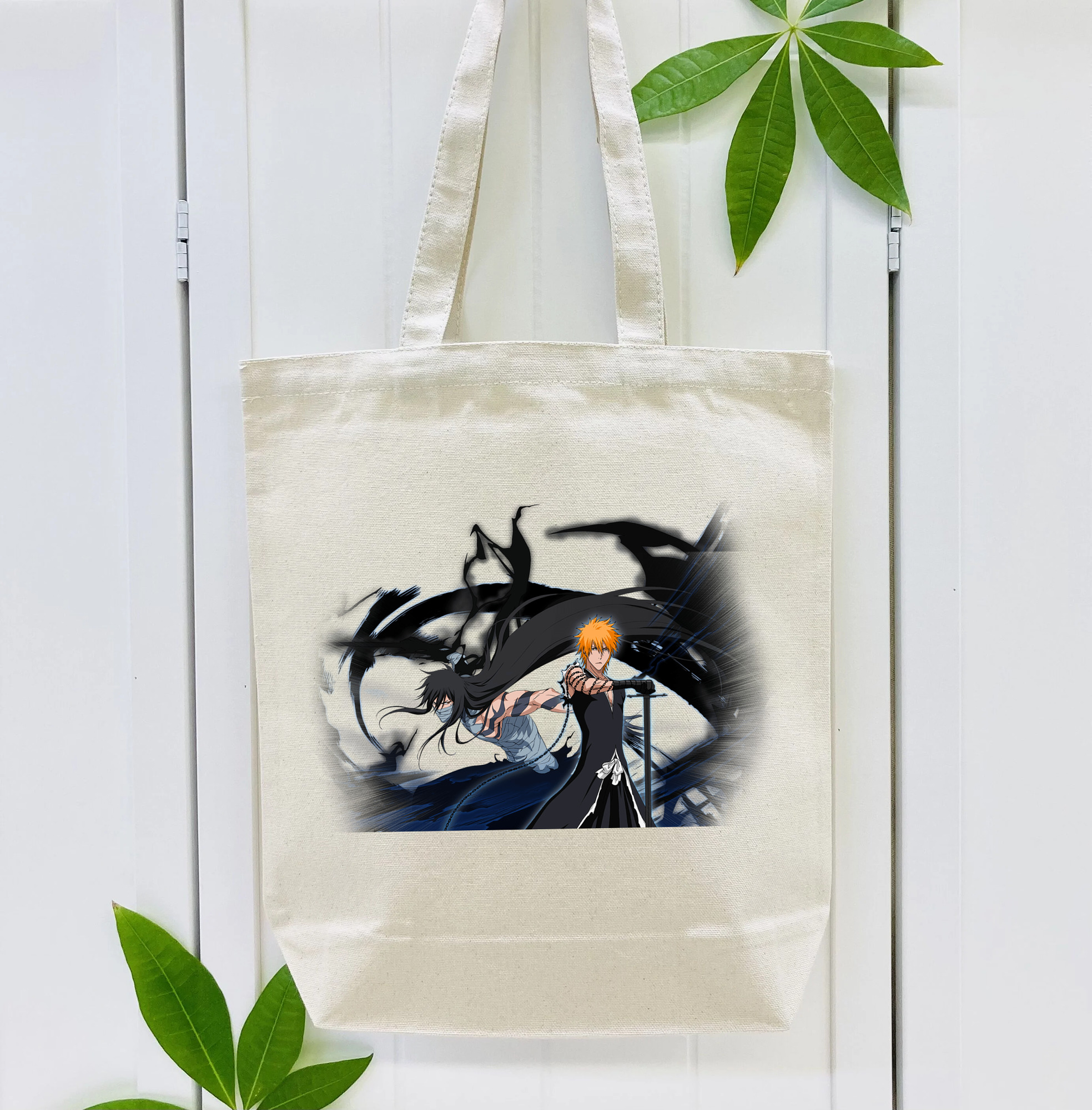 ブリーチ 黒崎一護（くろさき いちご）BLEACH Kurosaki Ichigo 縦型キャンバス生地手提げバッグ　トートバッグ